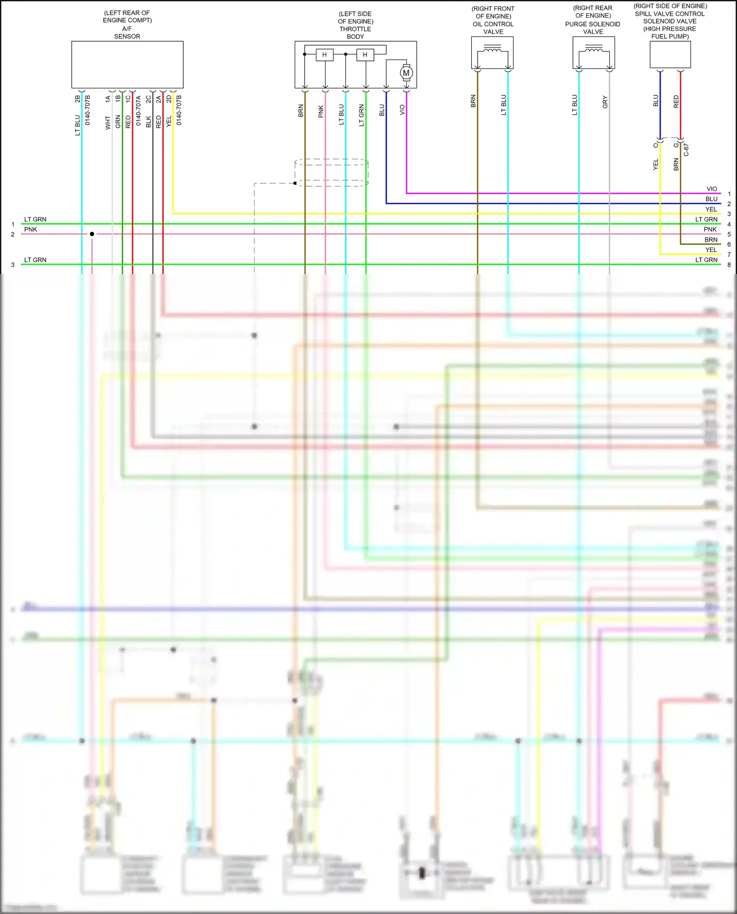 Wiring diagram c-69 for Mazda 3 BL facelift (2011-2013) (1 of 2)