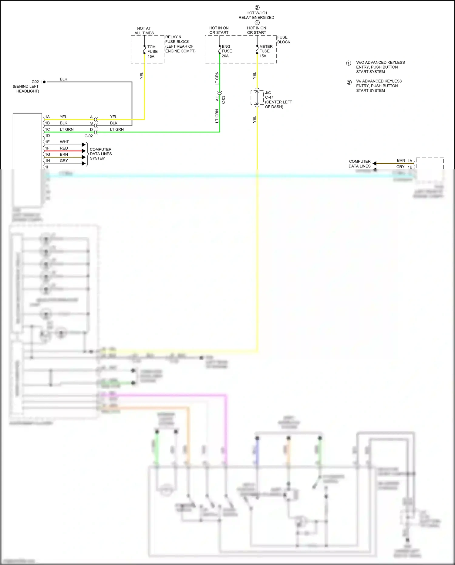 Wiring diagram eng fuse for Mazda 3 BL facelift (2011-2013) (4 of 8)