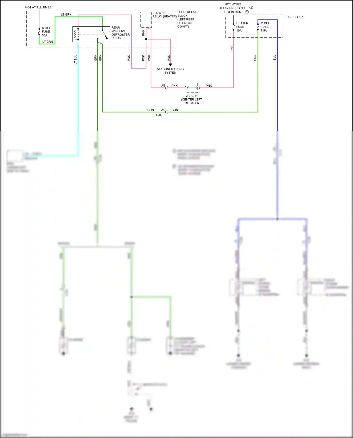 Wiring diagram fuse, relay block for Mazda 3 BL facelift (2011-2013) (1 of 1)