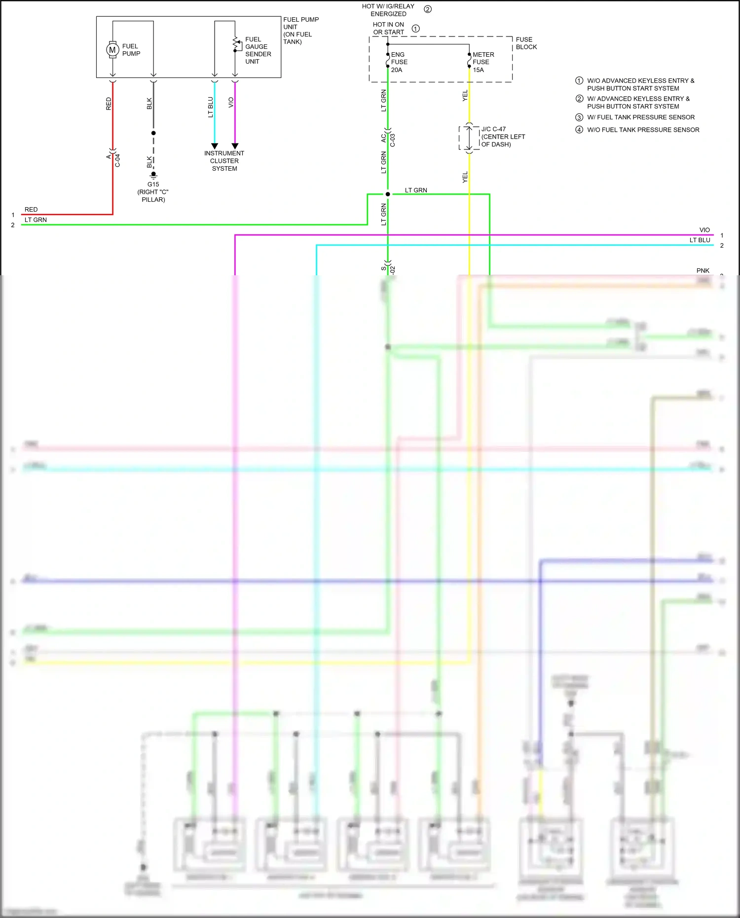 Wiring diagram ignition coil 1 for Mazda 3 BL facelift (2011-2013) (1 of 3)