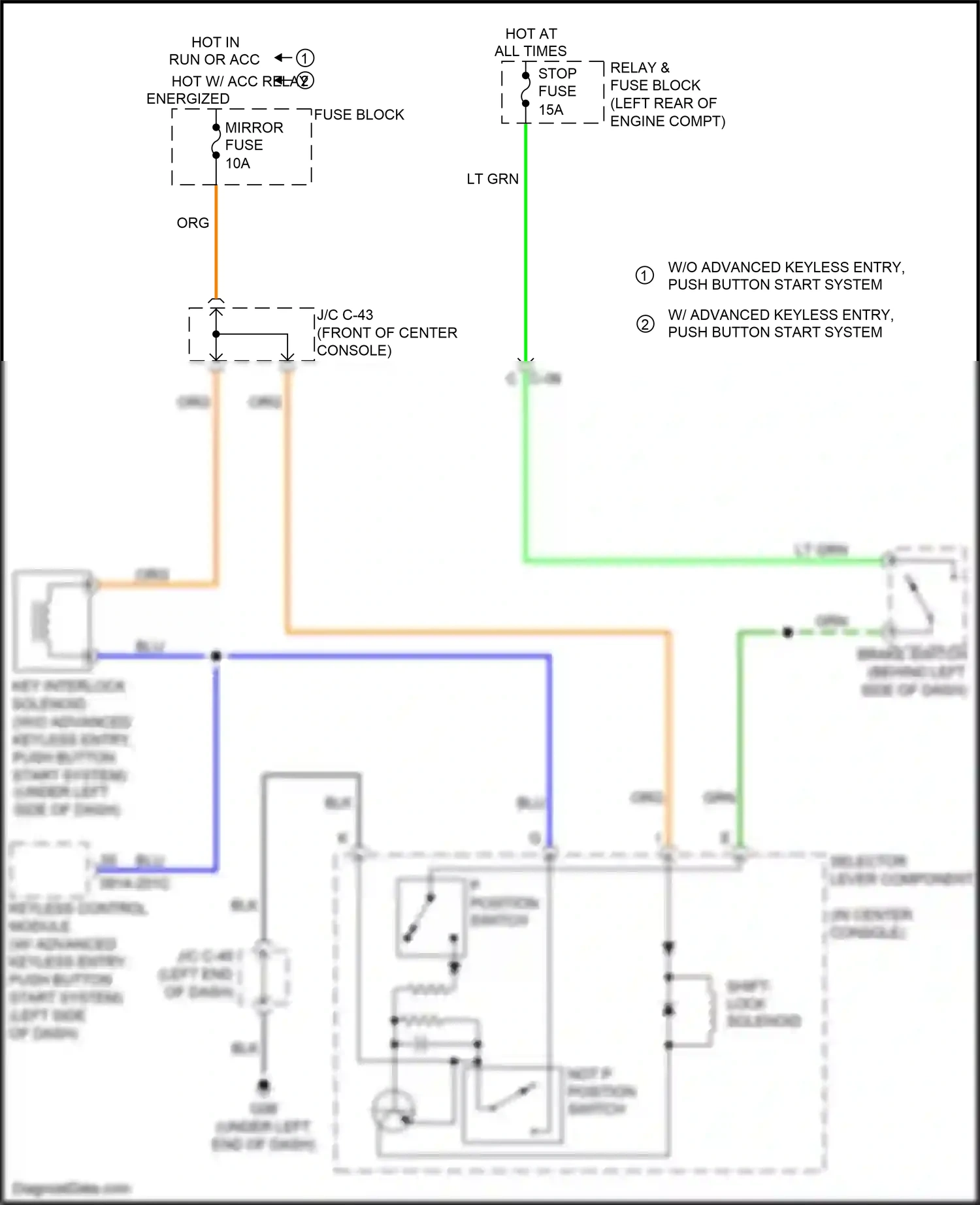Wiring diagram j/c c-45 for Mazda 3 BL facelift (2011-2013) (18 of 20)