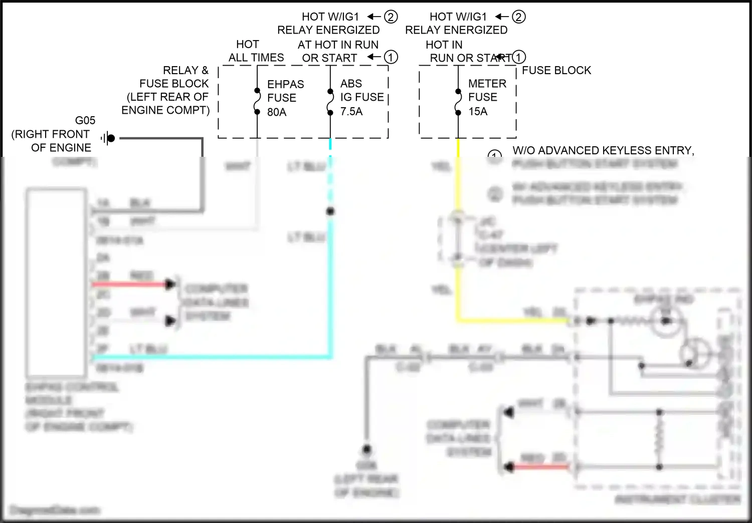 Wiring diagram micro computer for Mazda 3 BL facelift (2011-2013) (2 of 14)
