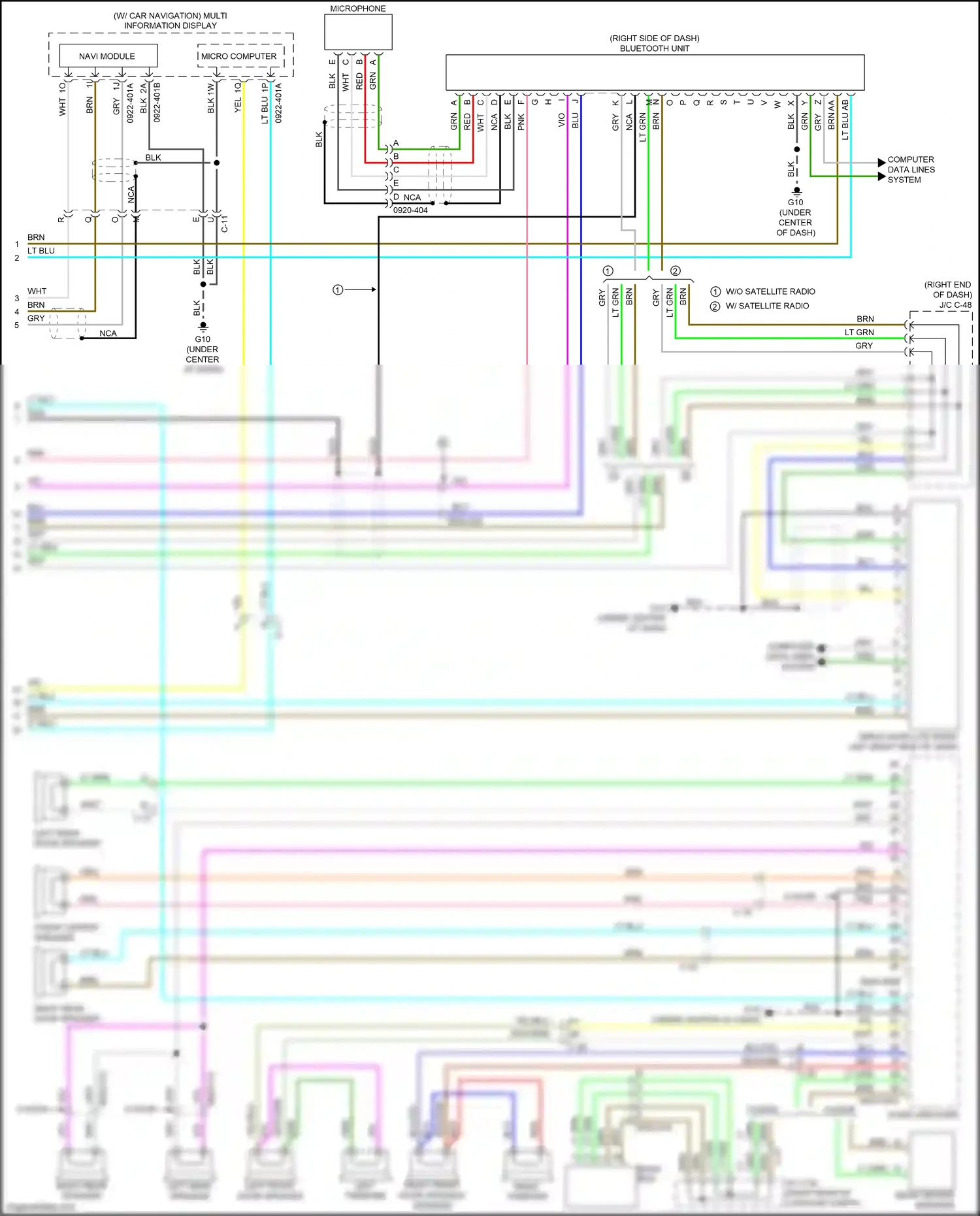 Mazda 3 BL facelift (2011-2013) microphone wiring diagram  (2 of 12)