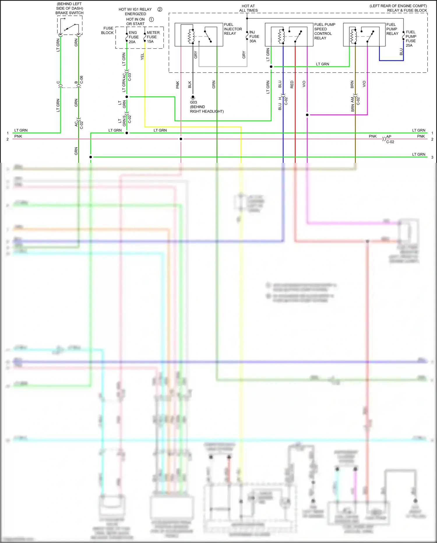 Wiring diagram red for Mazda 3 BL facelift (2011-2013) (74 of 108)