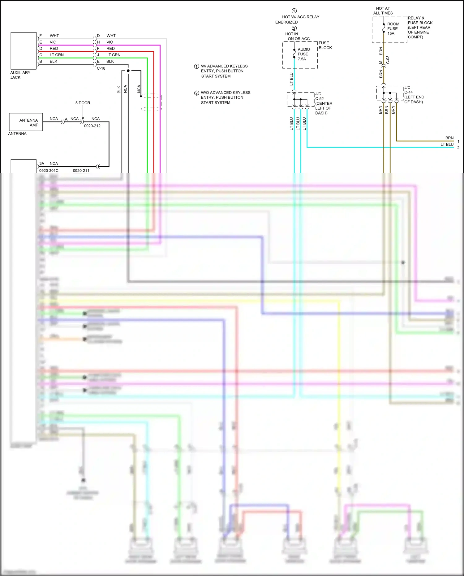 Wiring diagram red/grn for Mazda 3 BL facelift (2011-2013) (4 of 8)