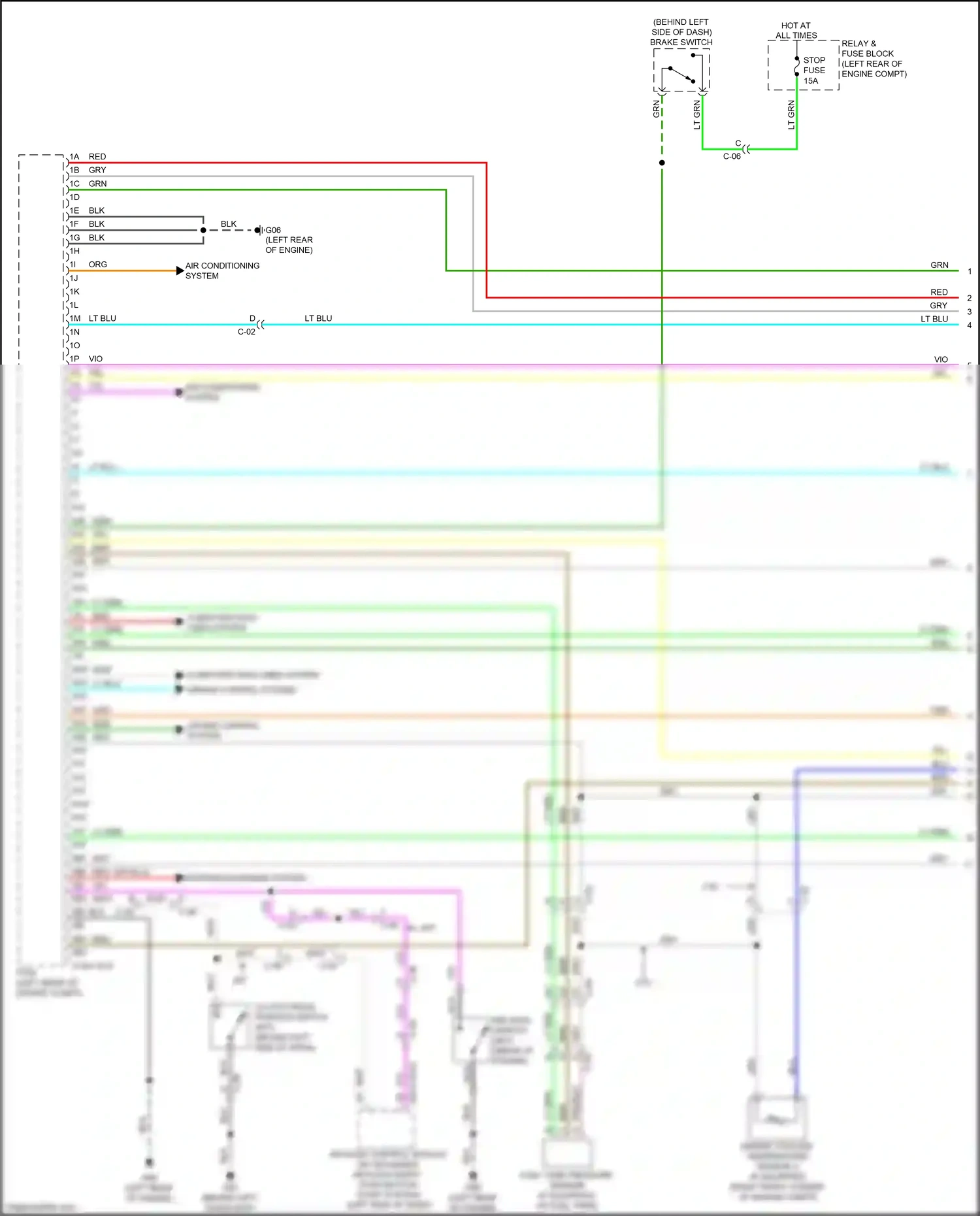 Wiring diagram w/ advanced keyless entry, push button start system for Mazda 3 BL facelift (2011-2013) (34 of 34)