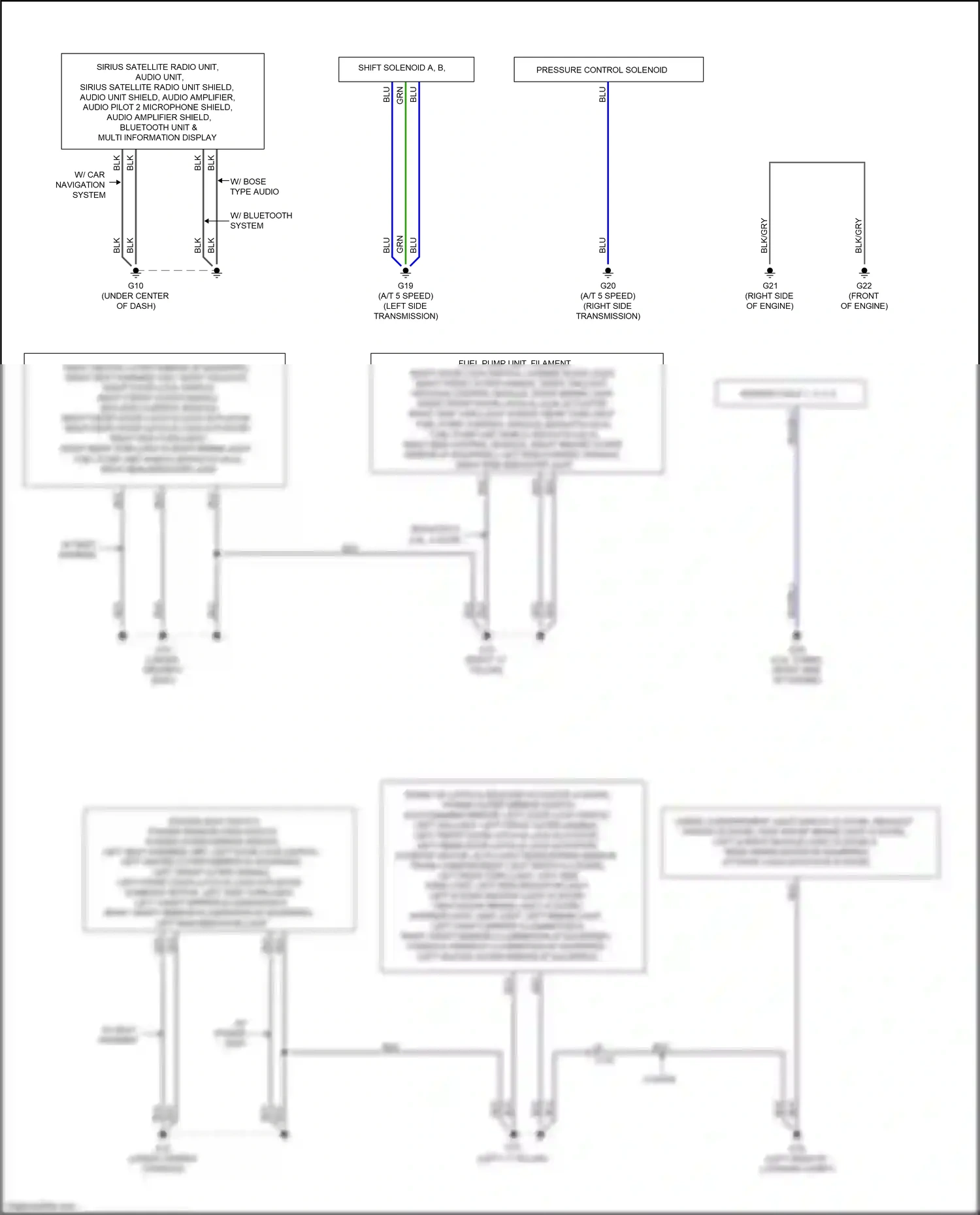 Wiring diagram w/ bluetooth system for Mazda 3 BL facelift (2011-2013) (1 of 1)