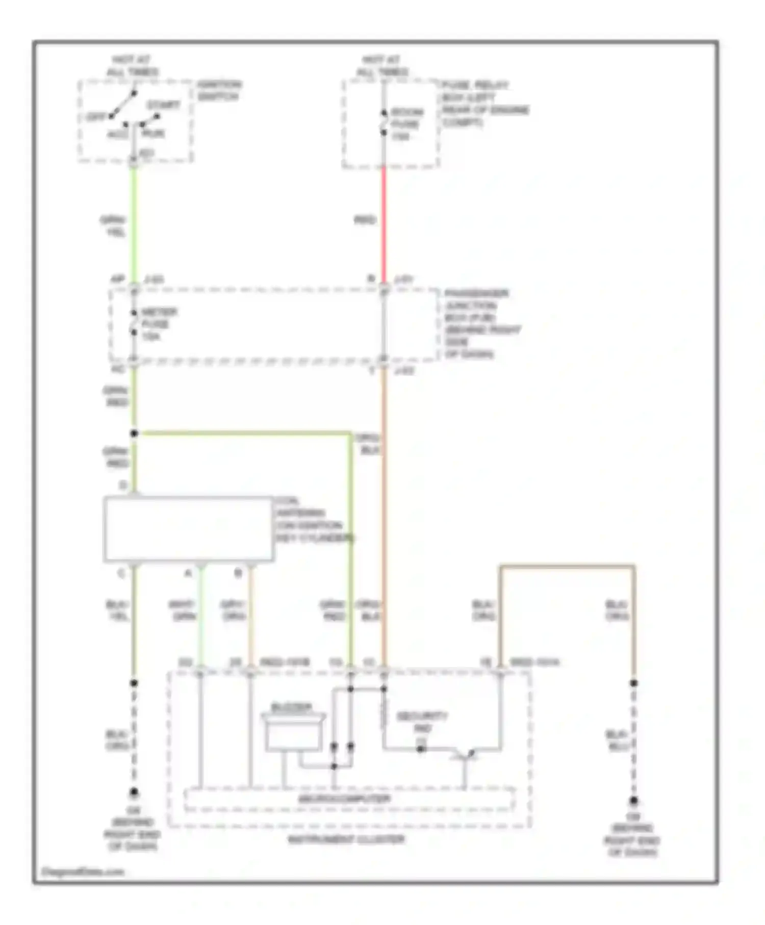3 Mazda BL (2008-2011): Immobilizer circuit