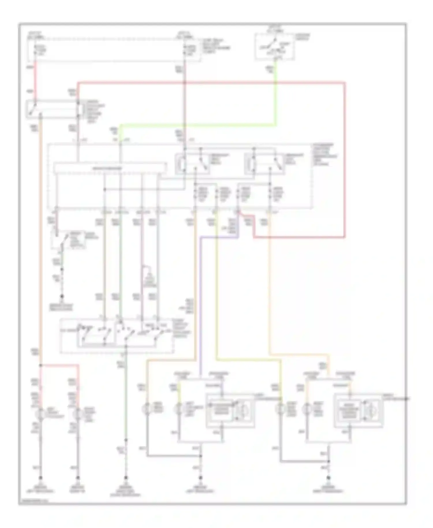 3 Mazda BL (2008-2011): Headlights circuit, without drl