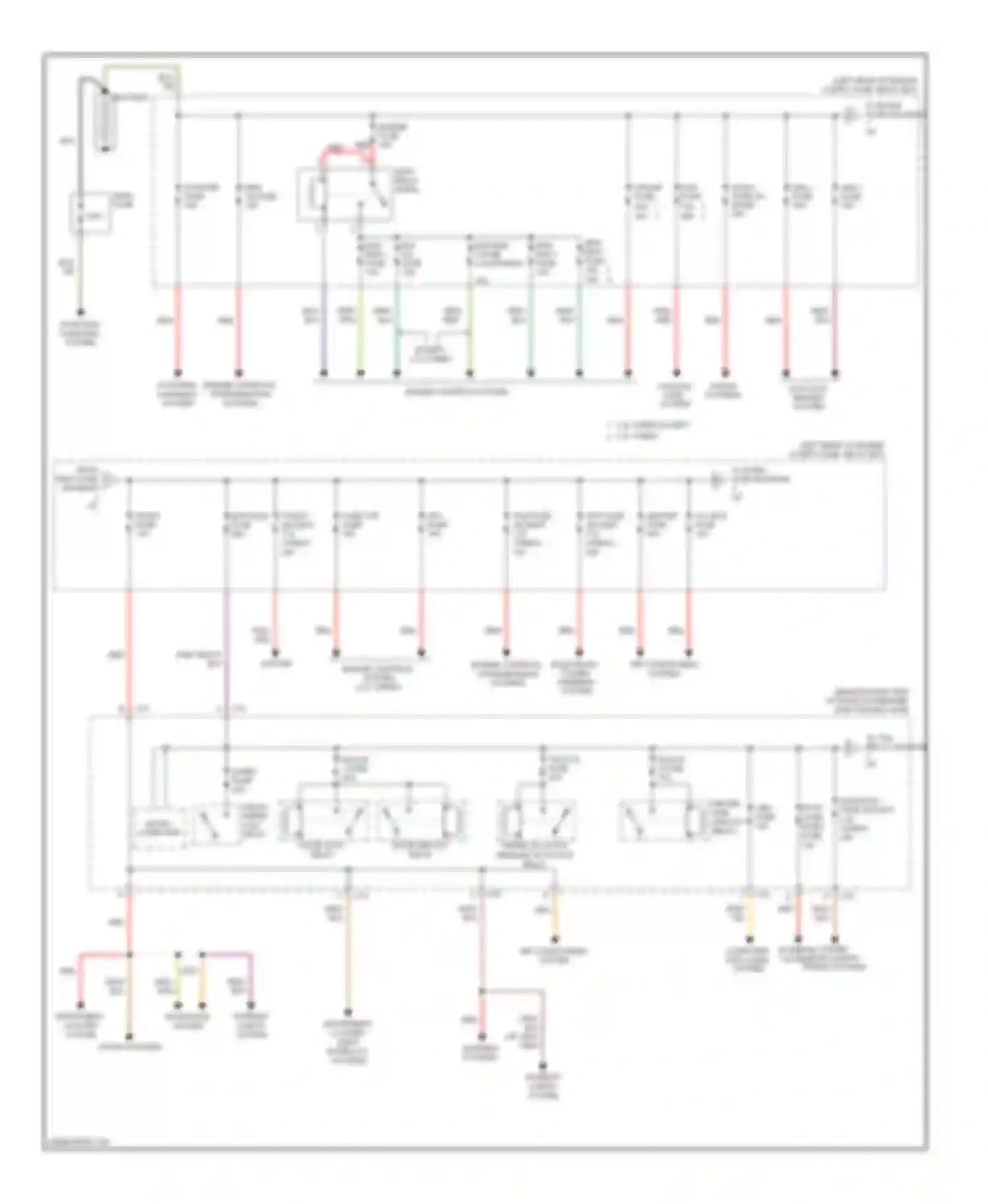 3 Mazda BL (2008-2011): Power distribution circuit (1 of 3)