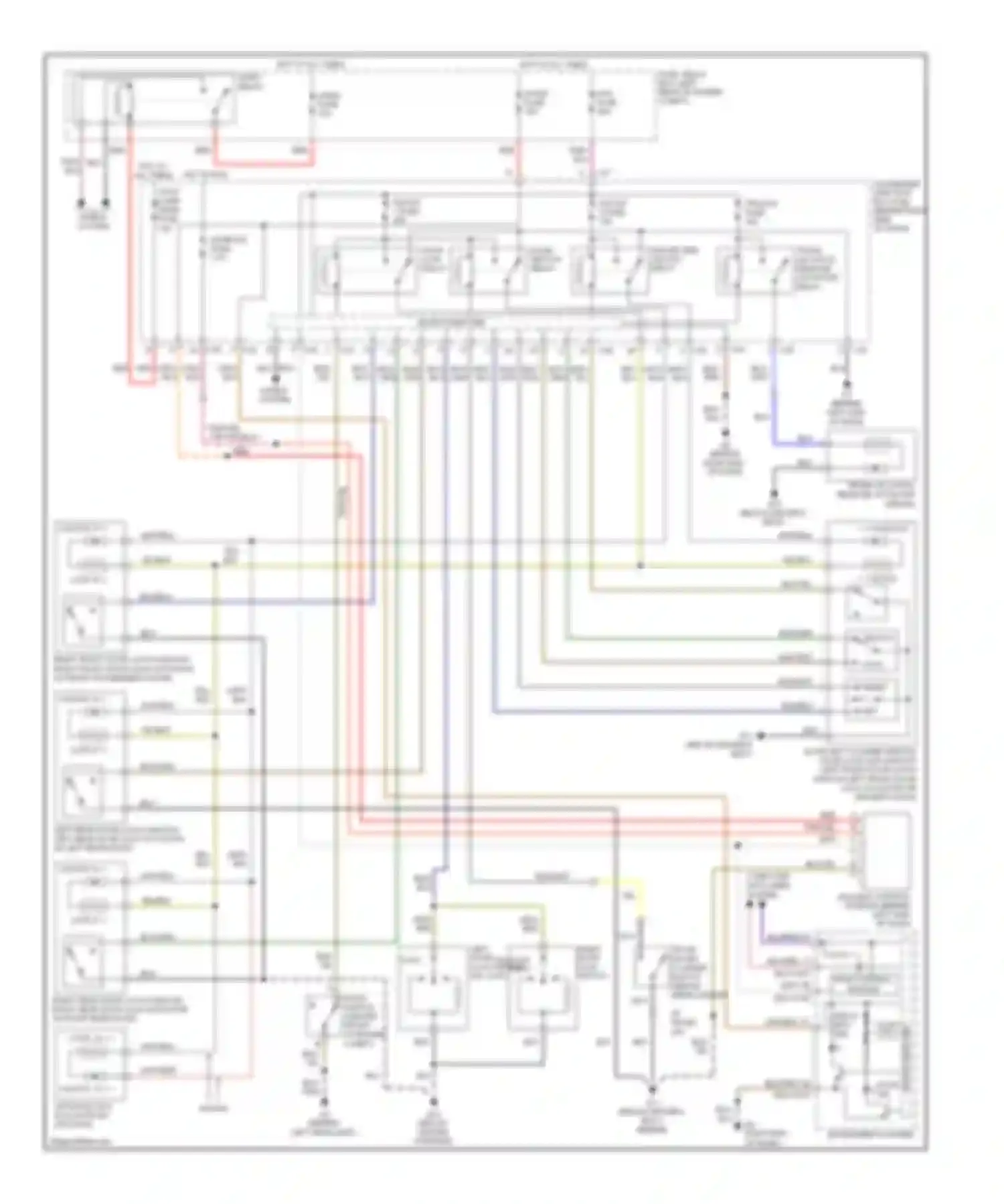 3 Mazda BL (2008-2011): Power door locks circuit