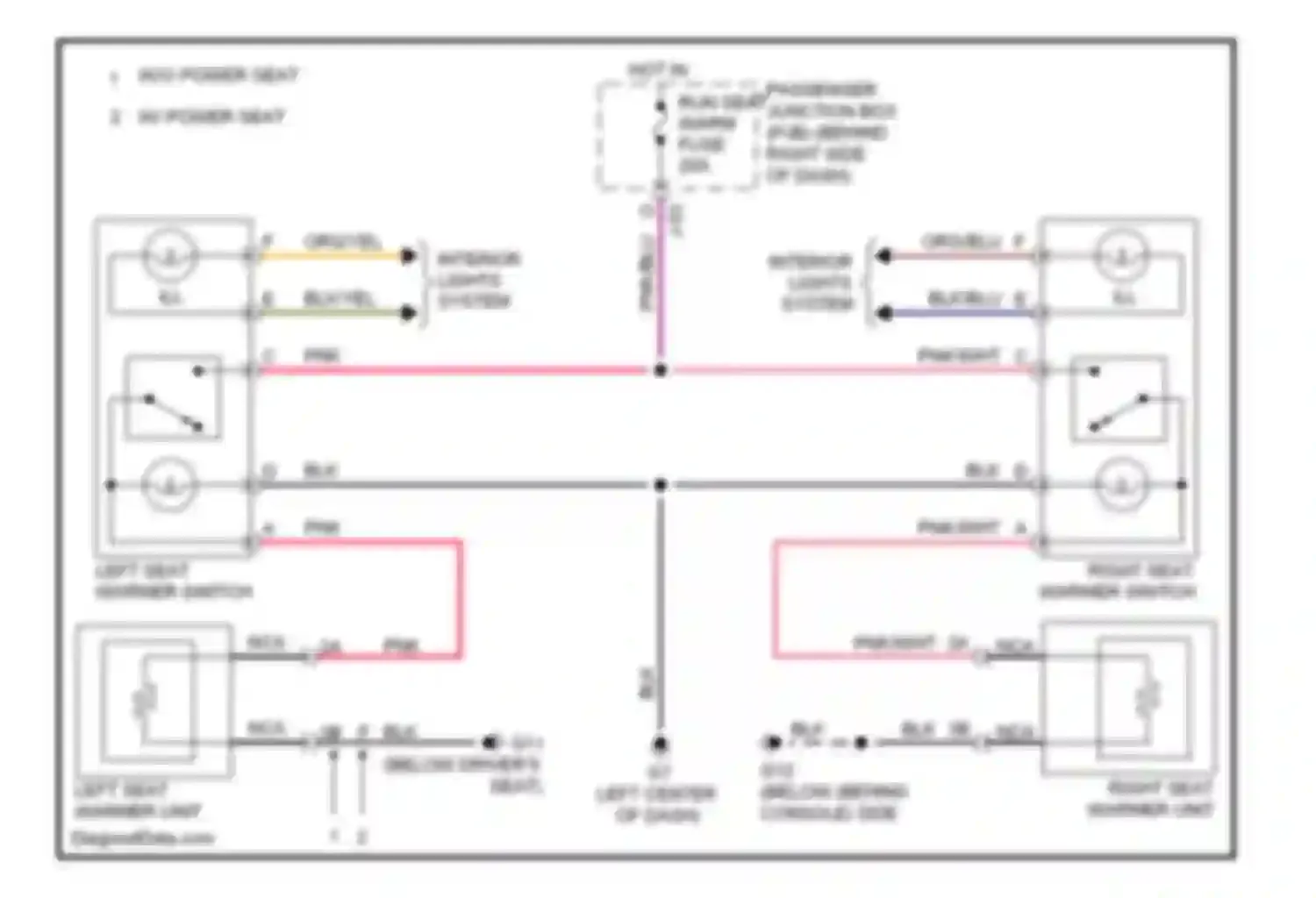 3 Mazda BL (2008-2011): Heated seats circuit