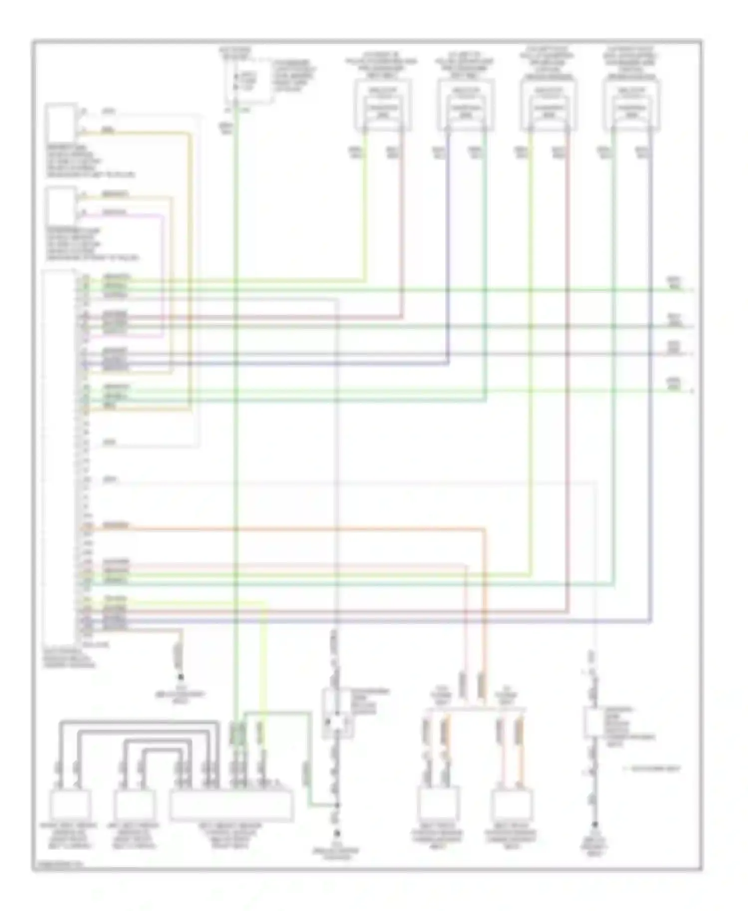 3 Mazda BL (2008-2011): Supplemental restraints circuit (1 of 2)