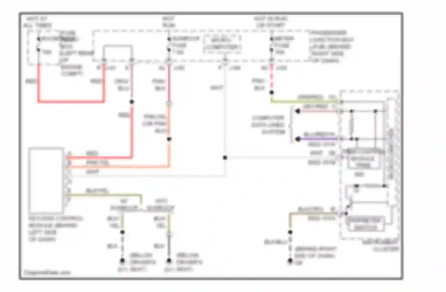 3 Mazda BL (2008-2011): Tire pressure monitoring circuit