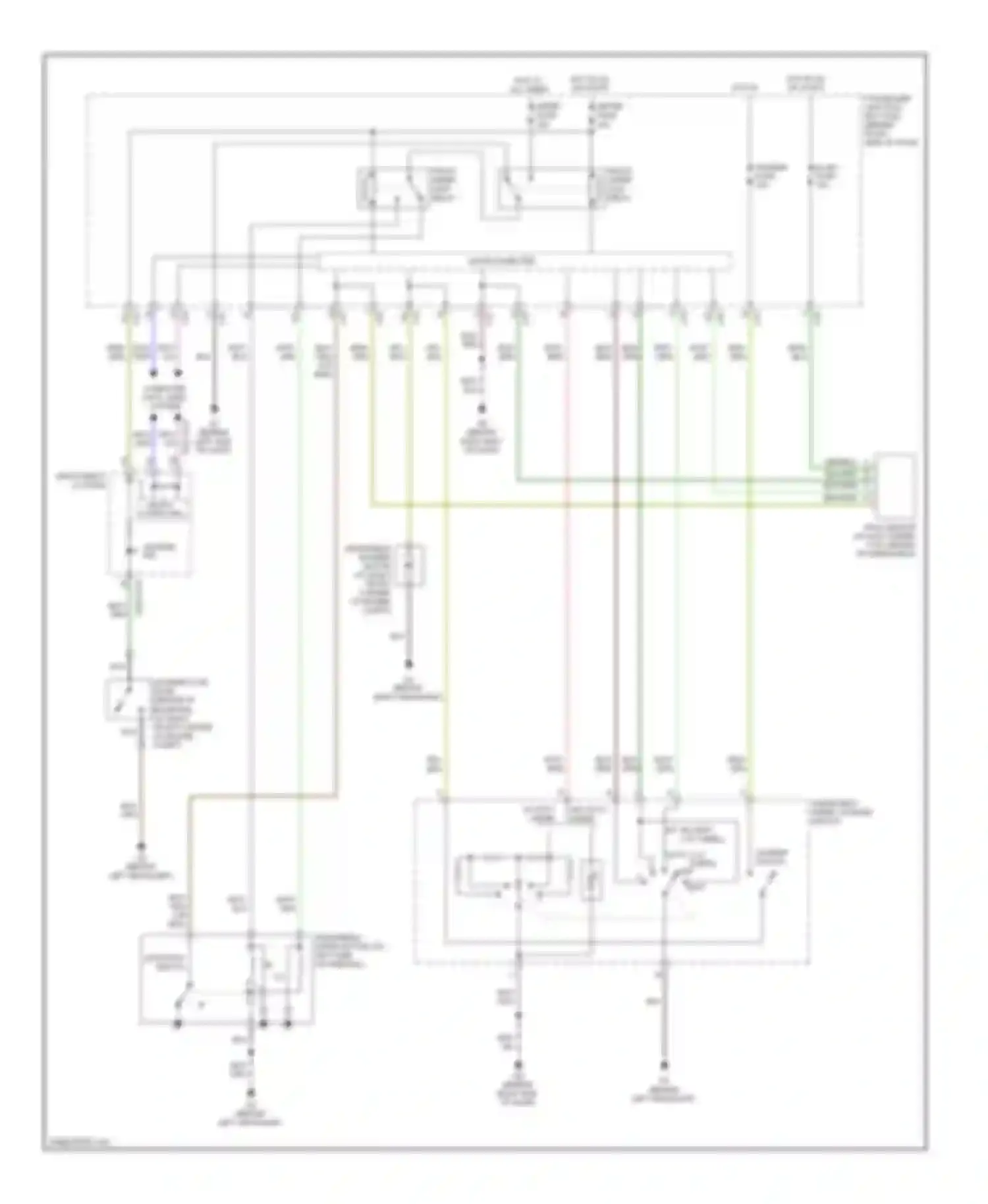 3 Mazda BL (2008-2011): Front wiper/washer circuit