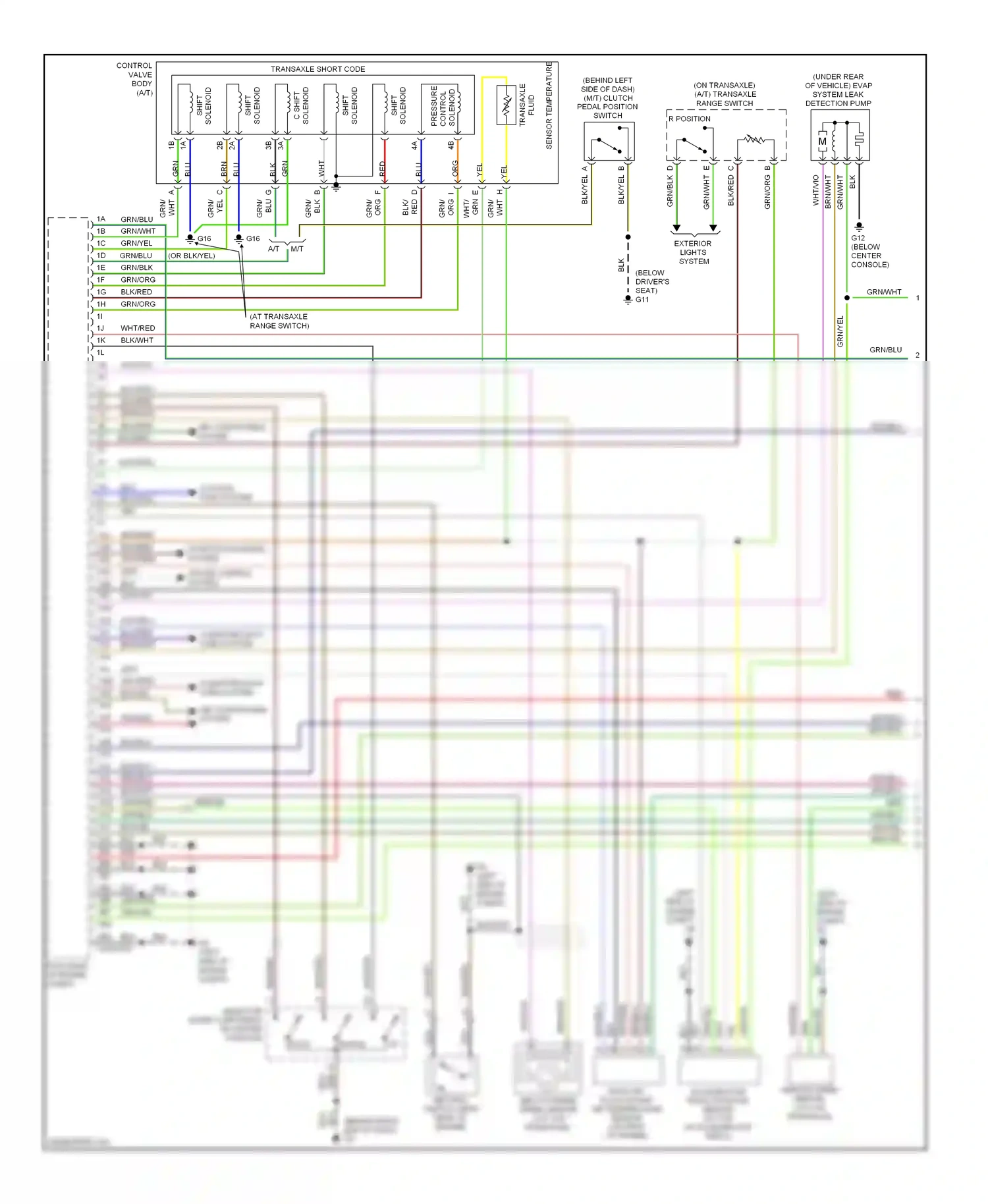 Mazda 3 BL (2008-2011) (below center console) wiring diagram  (5 of 14)