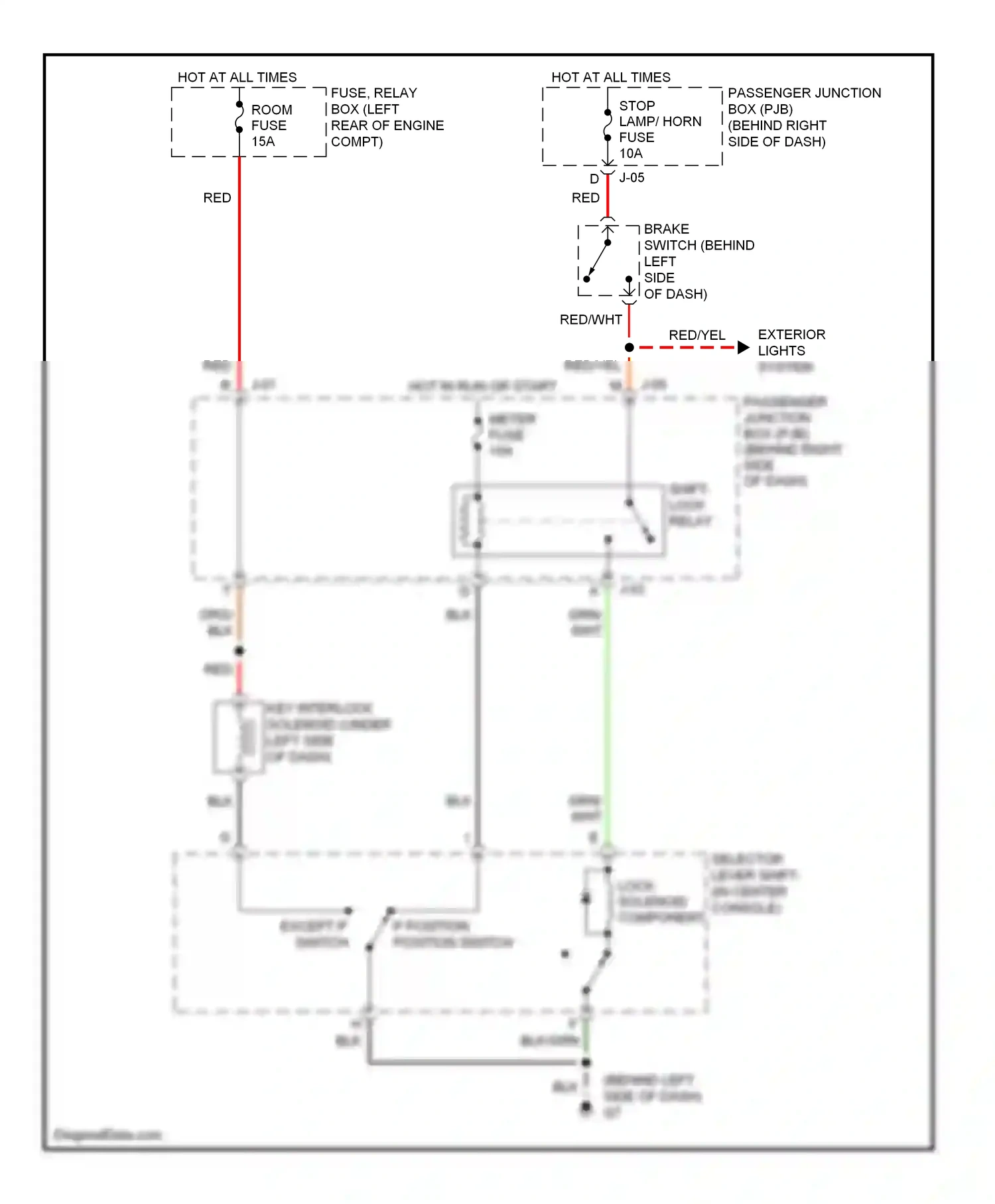 Wiring diagram blk for Mazda 3 BL (2008-2011) (57 of 69)