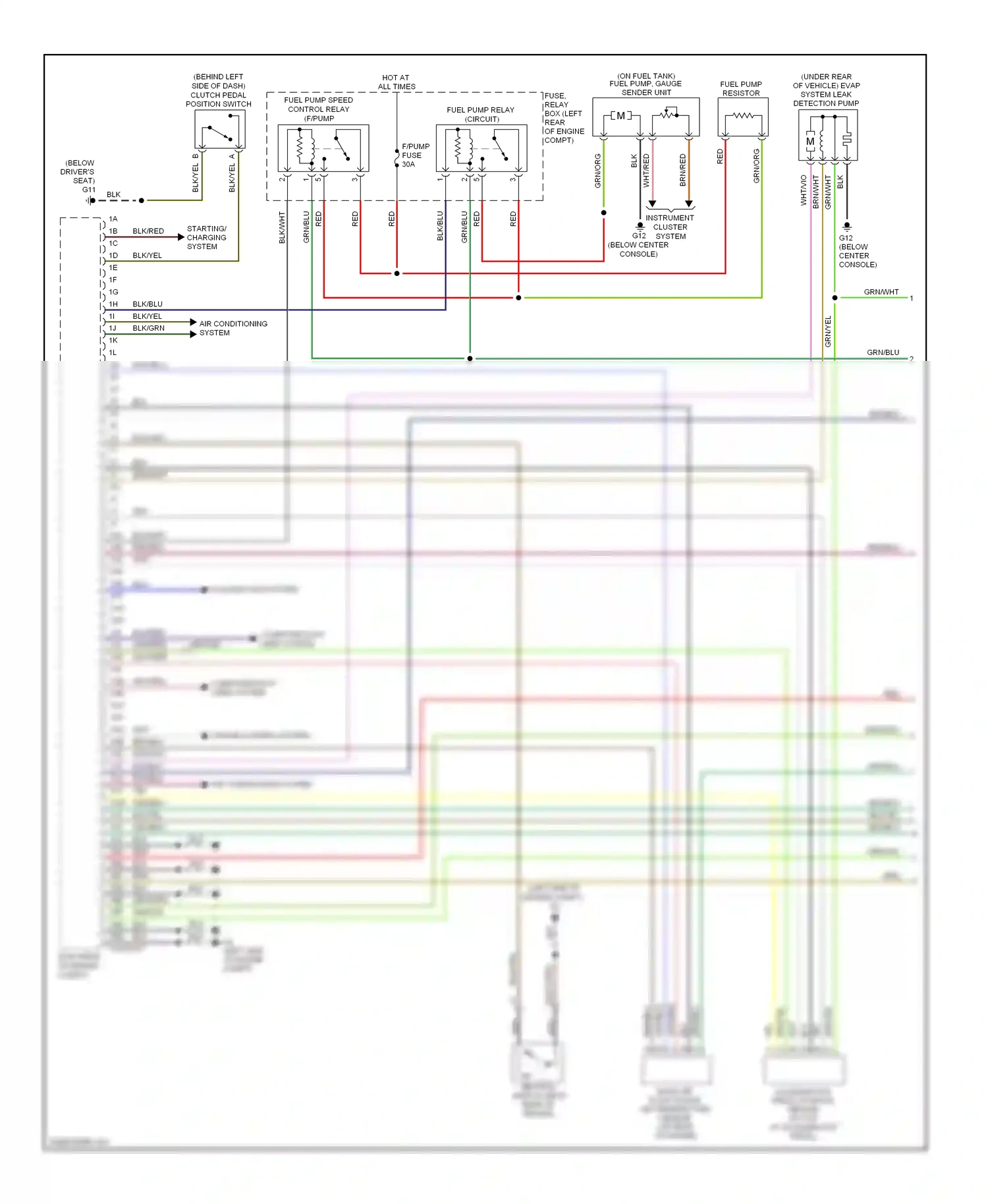Wiring diagram blk/org for Mazda 3 BL (2008-2011) (28 of 44)