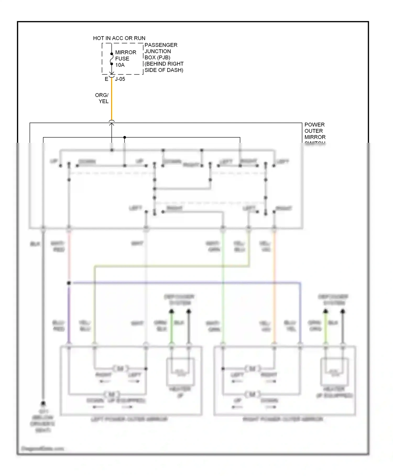 Wiring diagram blu for Mazda 3 BL (2008-2011) (37 of 50)