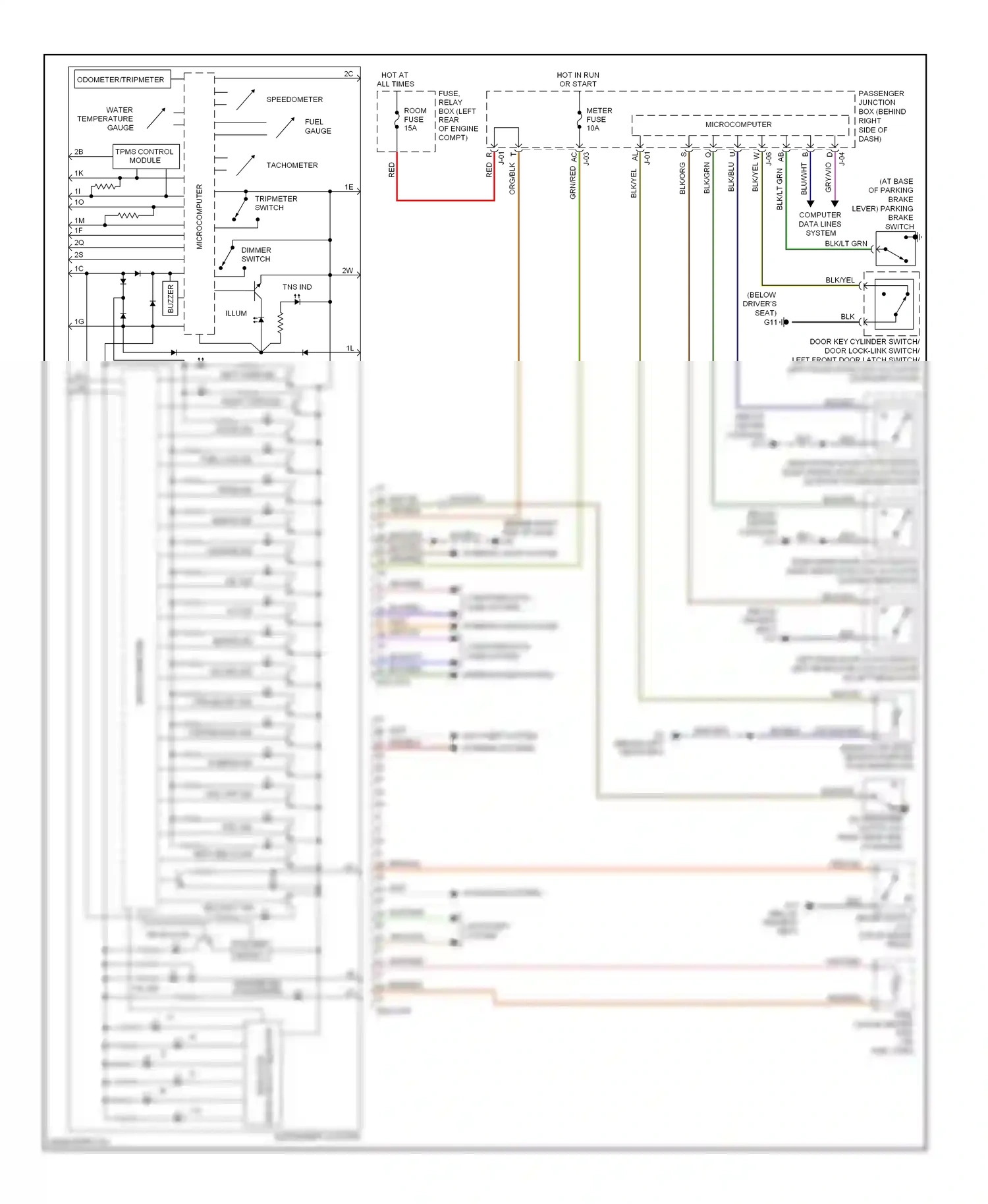 Wiring diagram charge ind for Mazda 3 BL (2008-2011) (1 of 1)