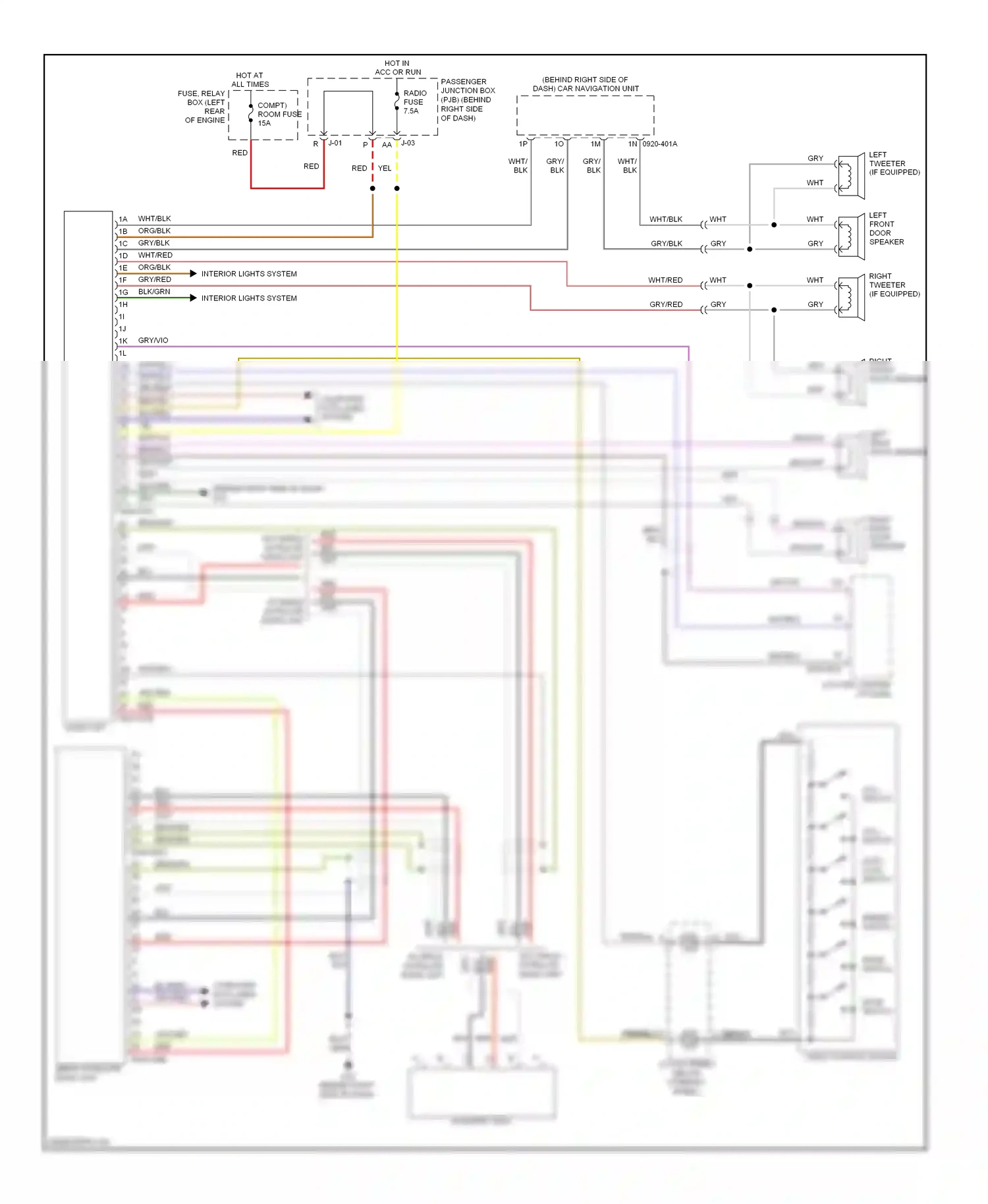 Mazda 3 BL (2008-2011) clock spring (below steering wheel) wiring diagram  (6 of 7)