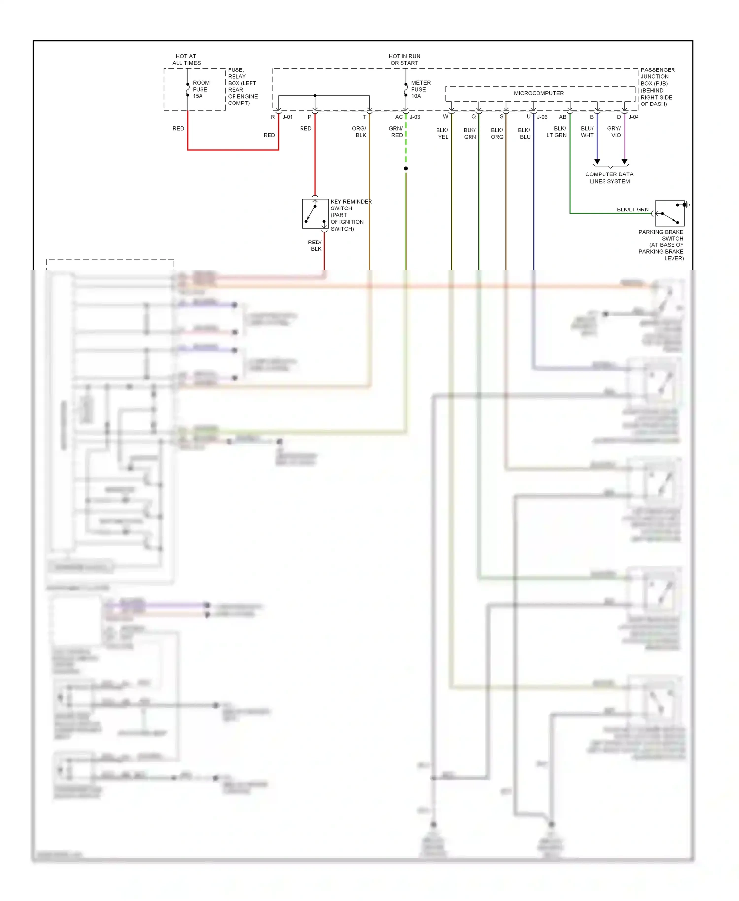 Wiring diagram computer data lines system for Mazda 3 BL (2008-2011) (31 of 38)
