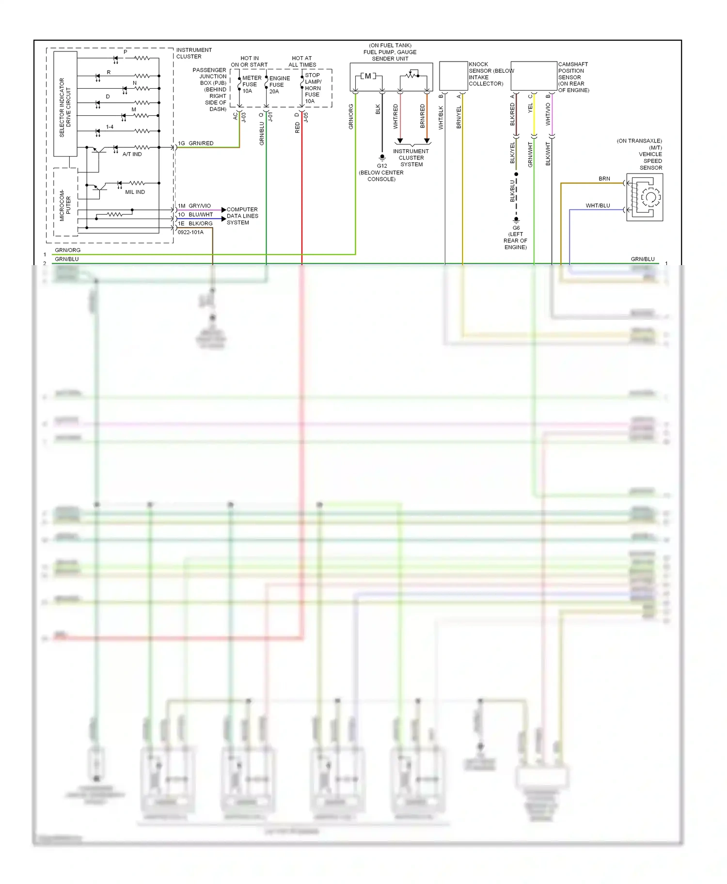 Wiring diagram grn/blu for Mazda 3 BL (2008-2011) (4 of 28)