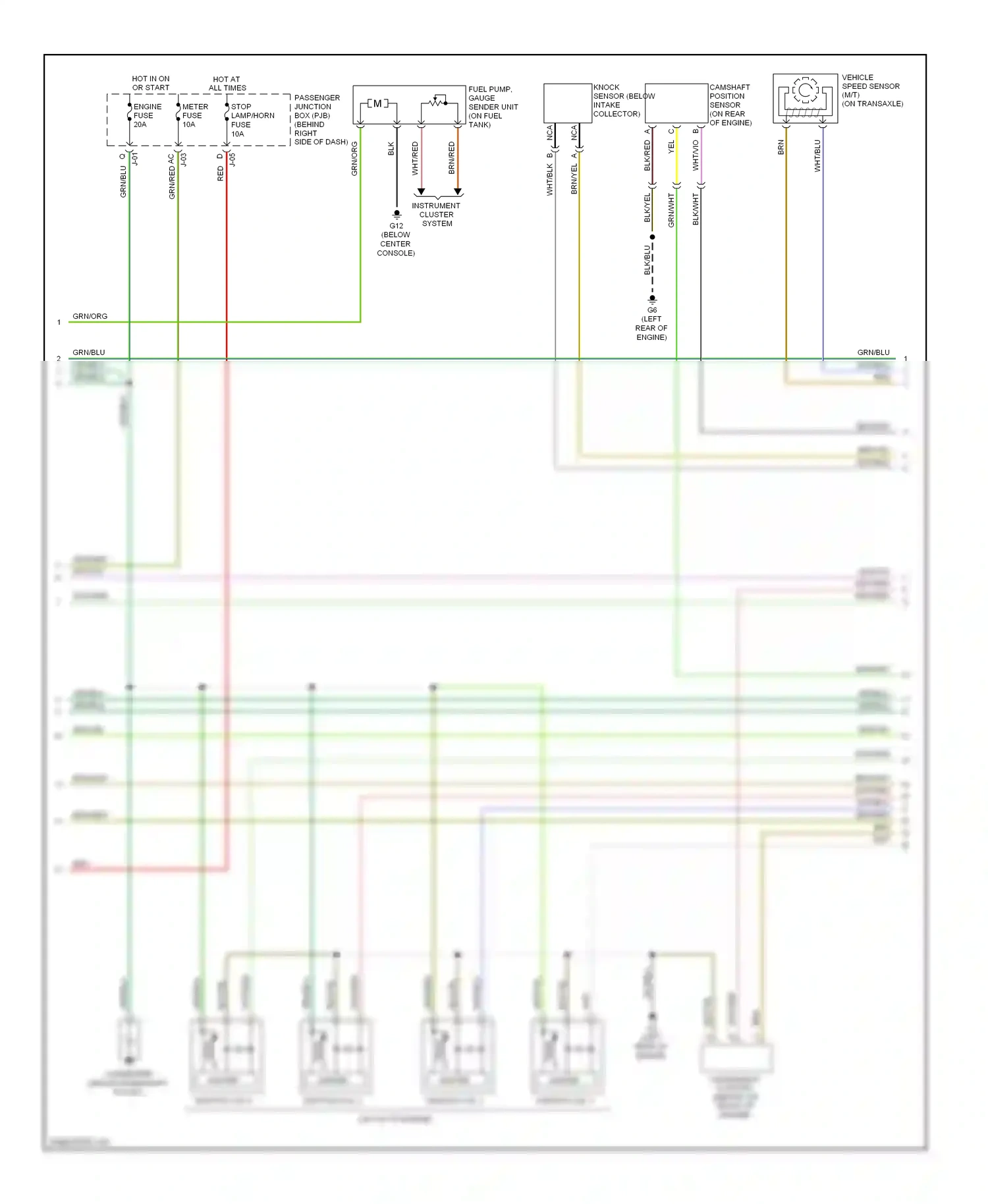 Wiring diagram ignition coil 2 for Mazda 3 BL (2008-2011) (4 of 5)