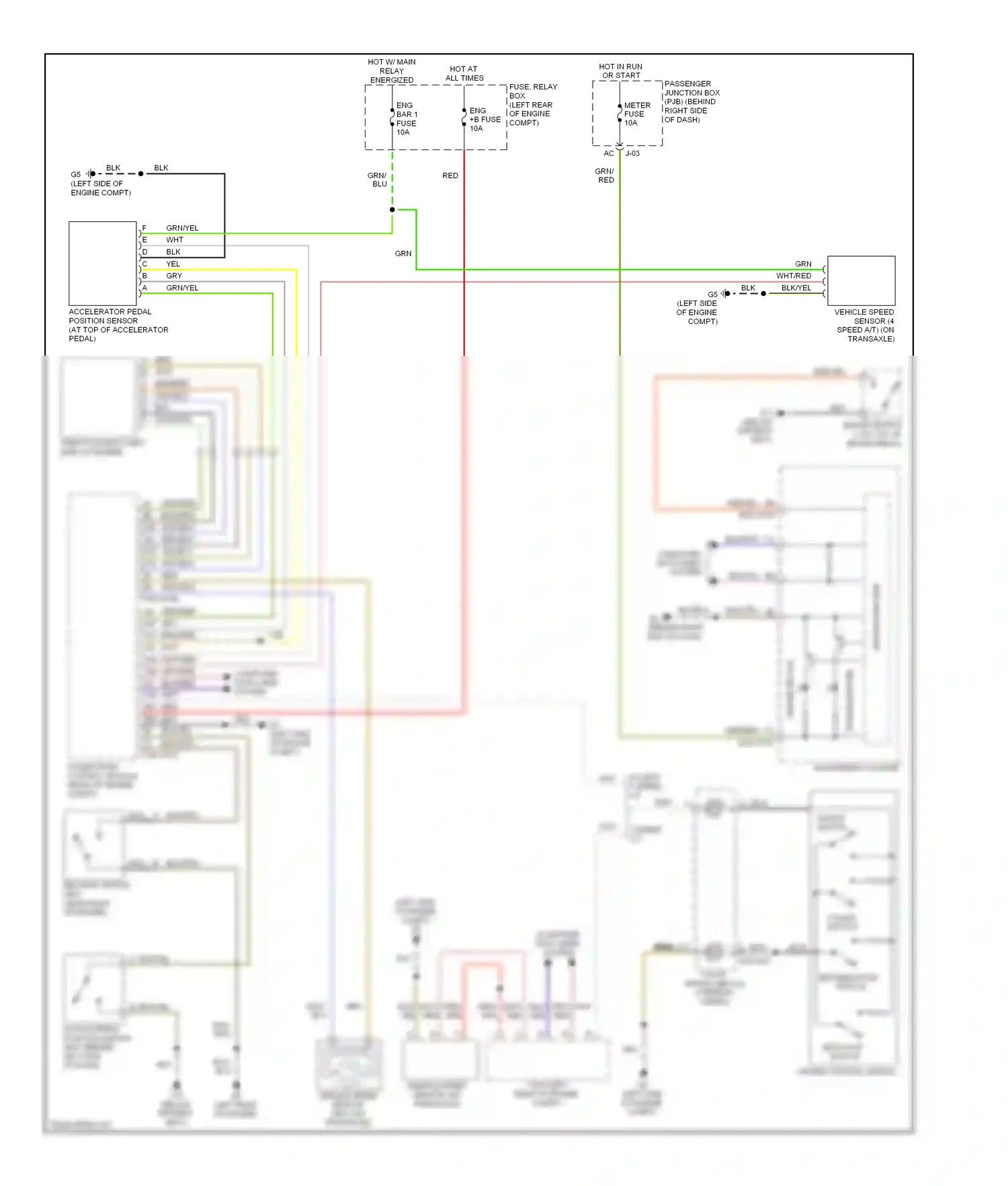Wiring diagram instrument cluster for Mazda 3 BL (2008-2011) (1 of 29)