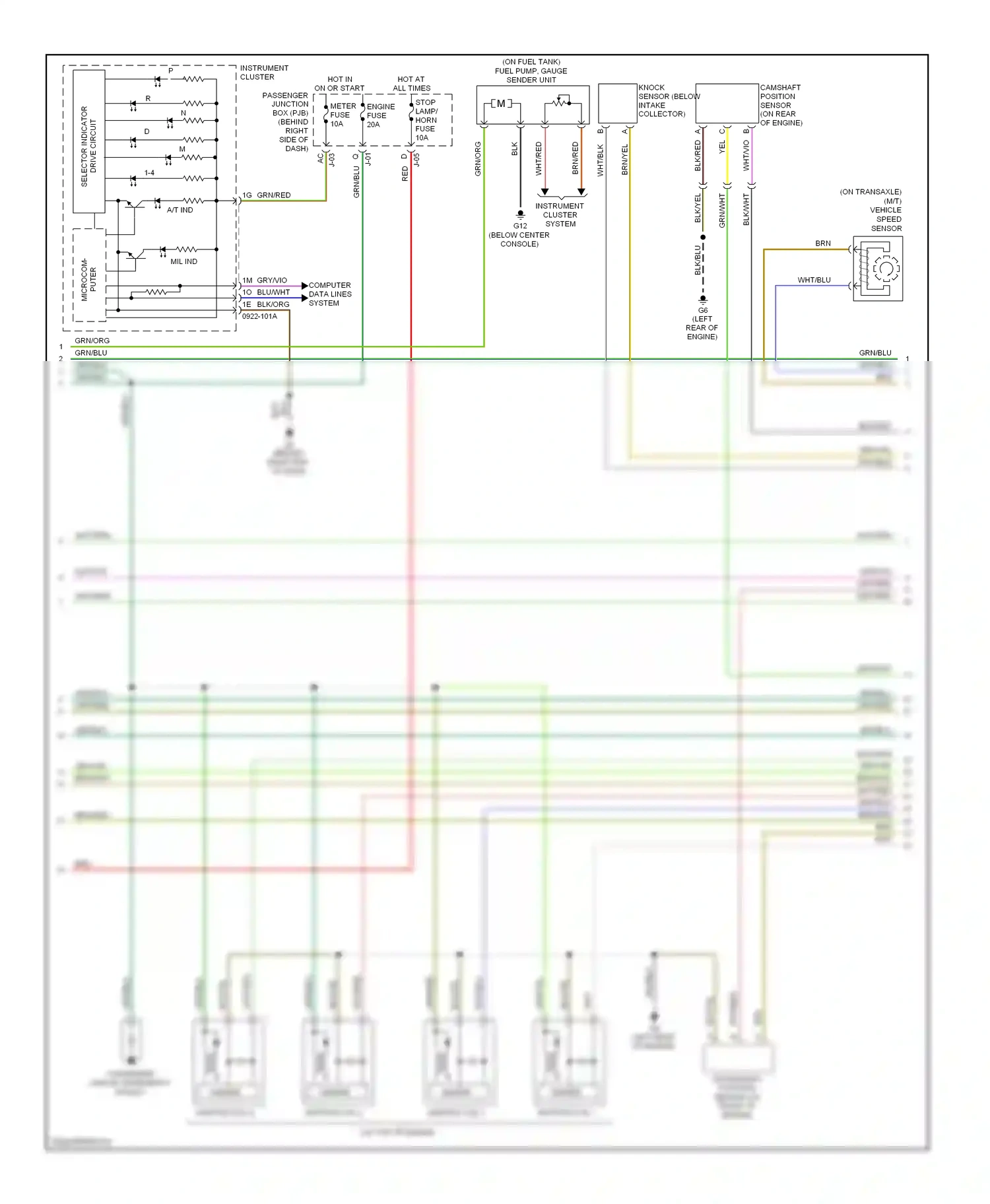 Wiring diagram microcom- puter for Mazda 3 BL (2008-2011) (2 of 3)