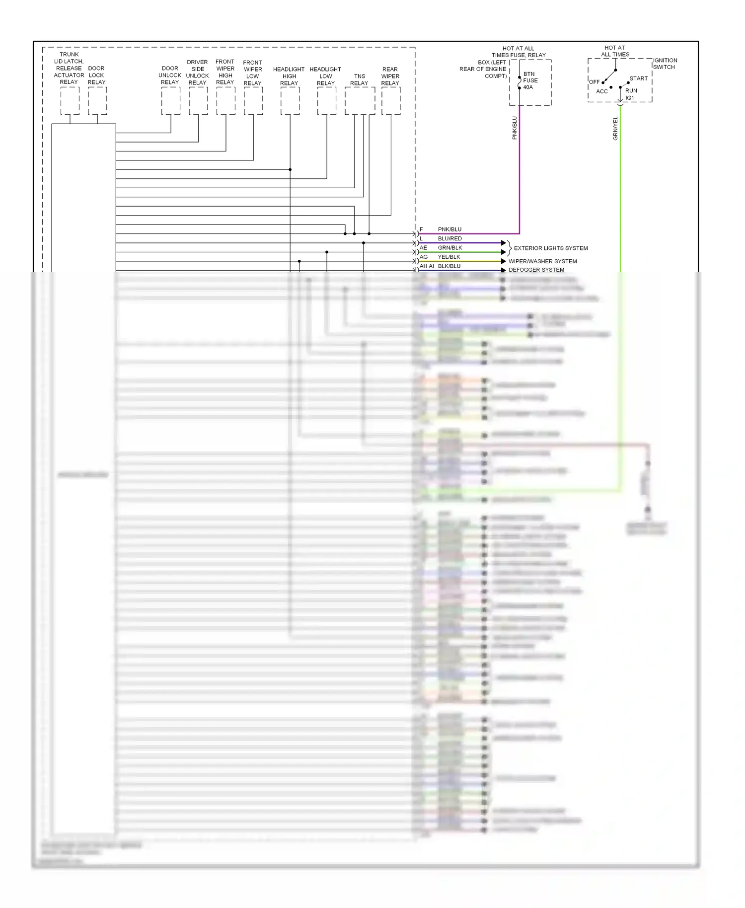 Mazda 3 BL (2008-2011) microcomputer wiring diagram  (6 of 31)