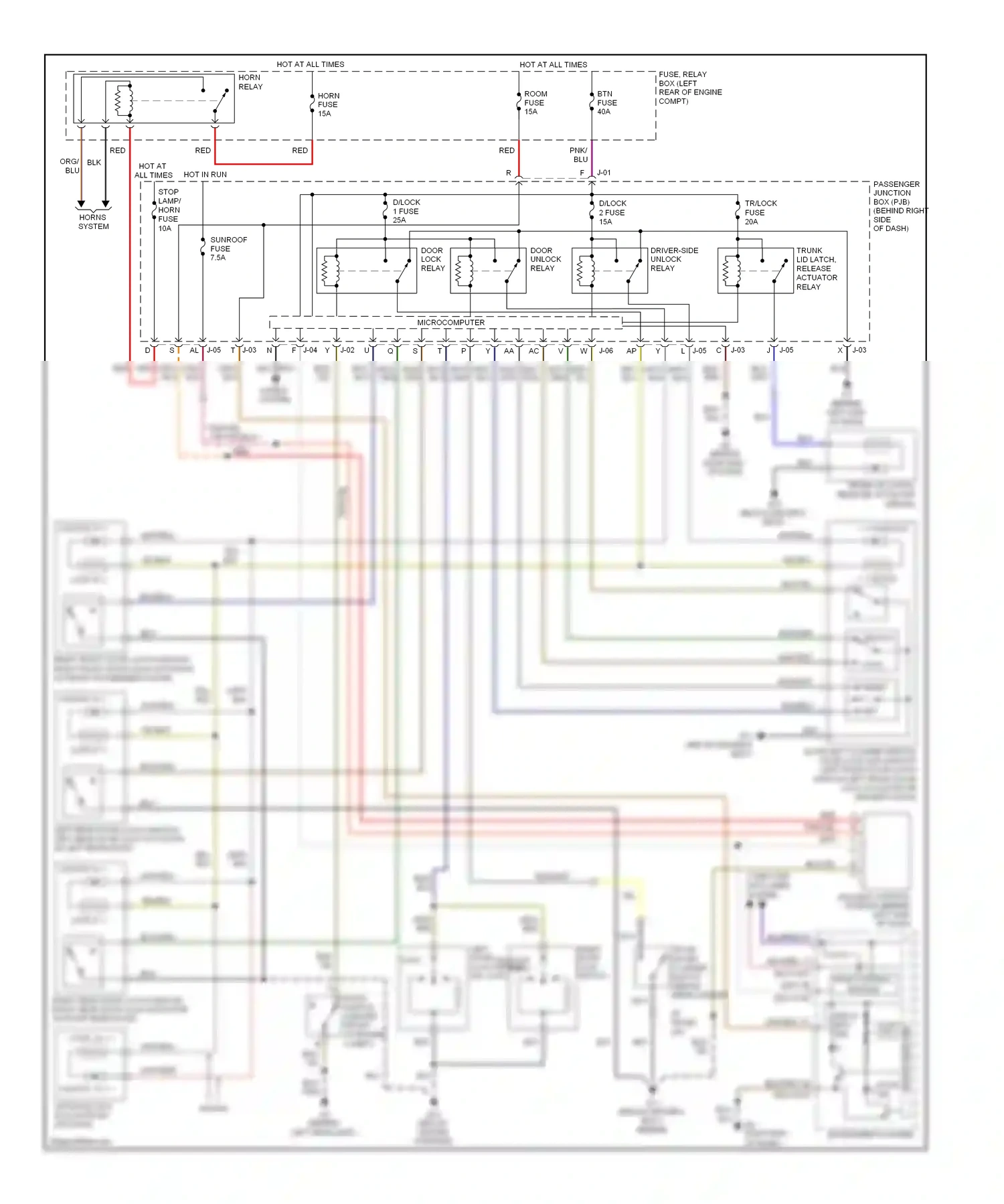 Mazda 3 BL (2008-2011) microcomputer wiring diagram  (8 of 31)