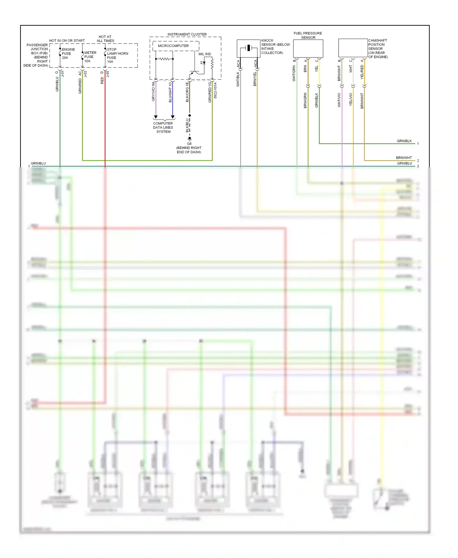 Wiring diagram mil ind for Mazda 3 BL (2008-2011) (6 of 6)