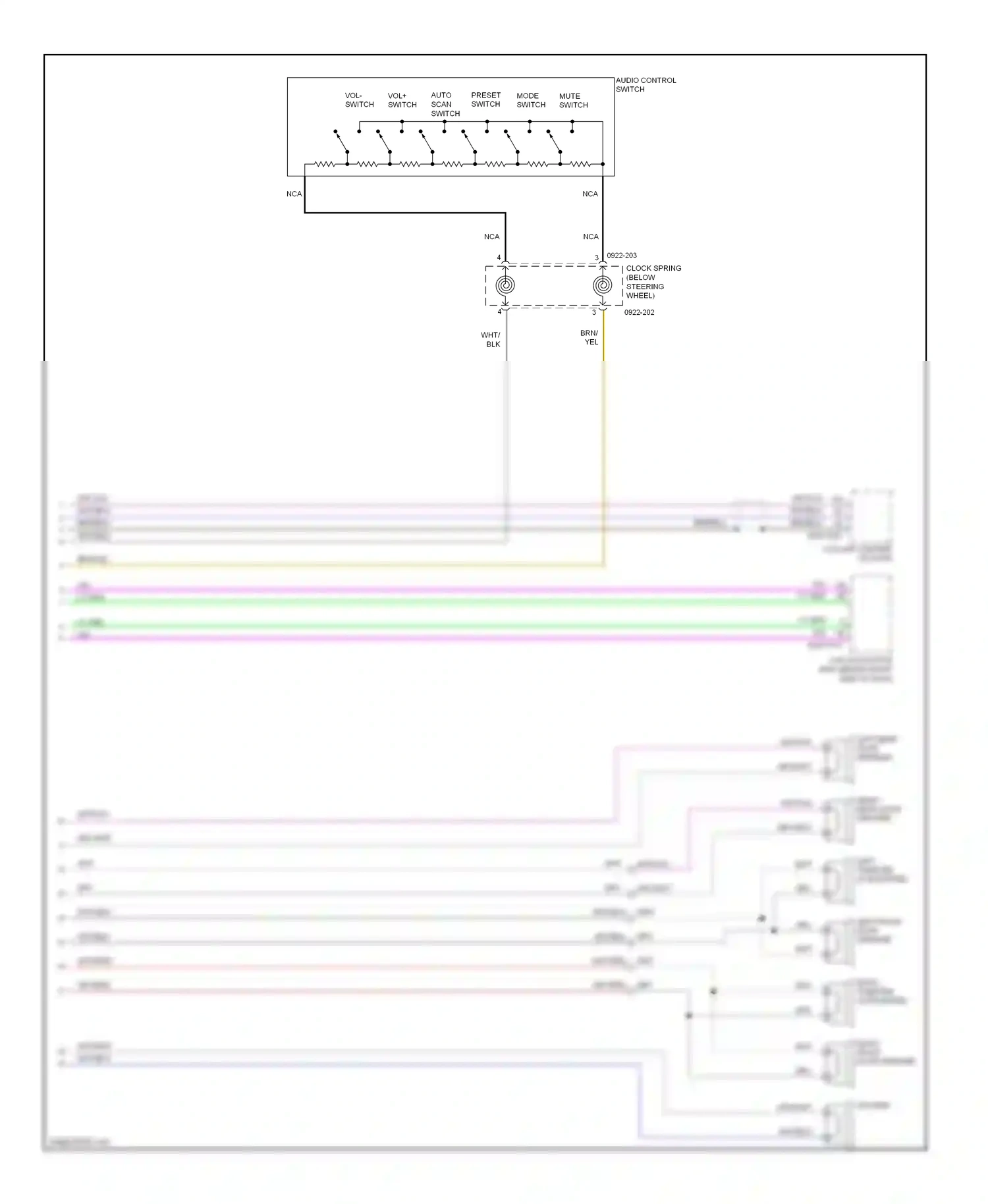 Wiring diagram mode switch for Mazda 3 BL (2008-2011) (2 of 3)