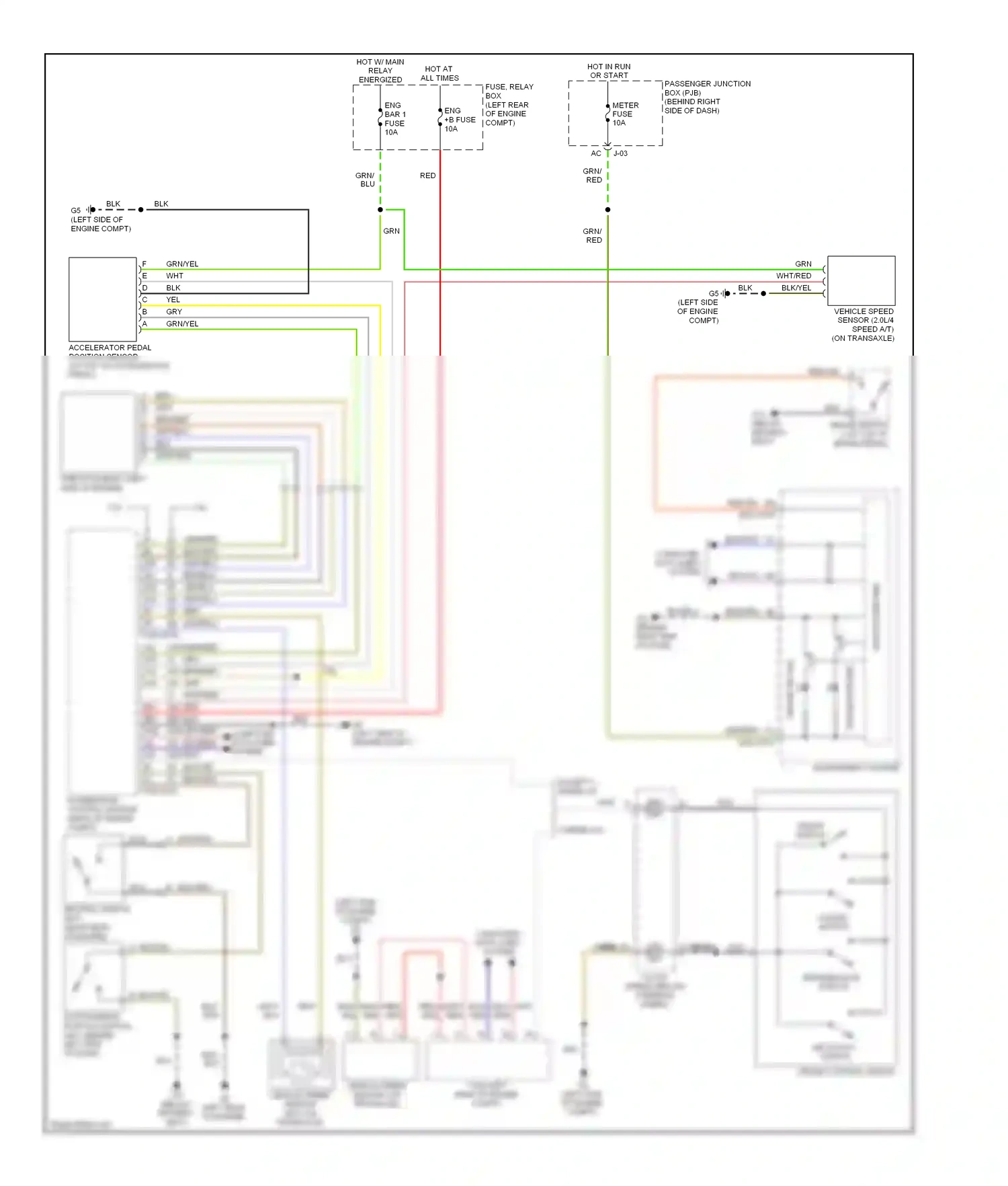 Wiring diagram on/off switch for Mazda 3 BL (2008-2011) (2 of 4)