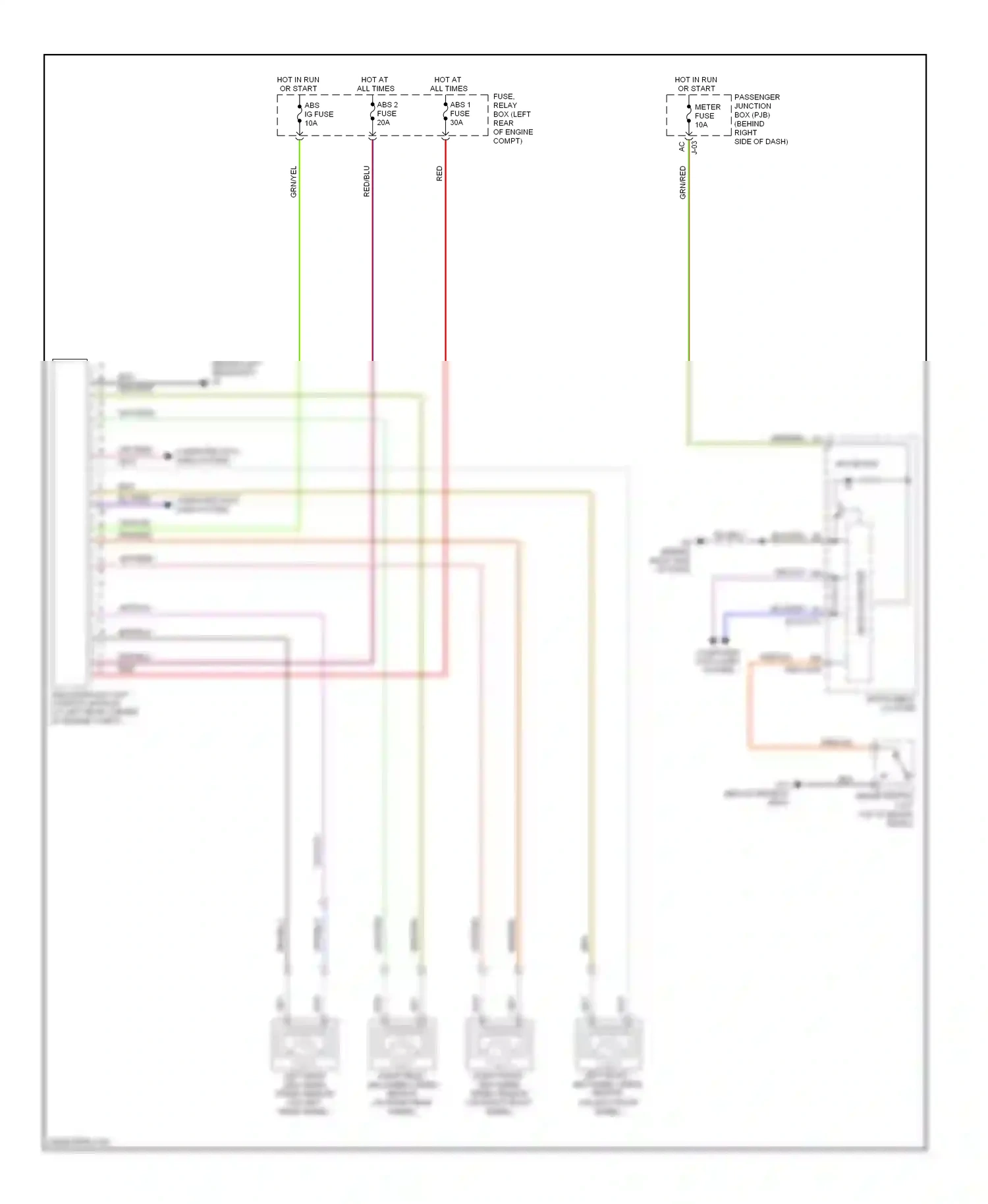 Wiring diagram red/yel for Mazda 3 BL (2008-2011) (7 of 22)