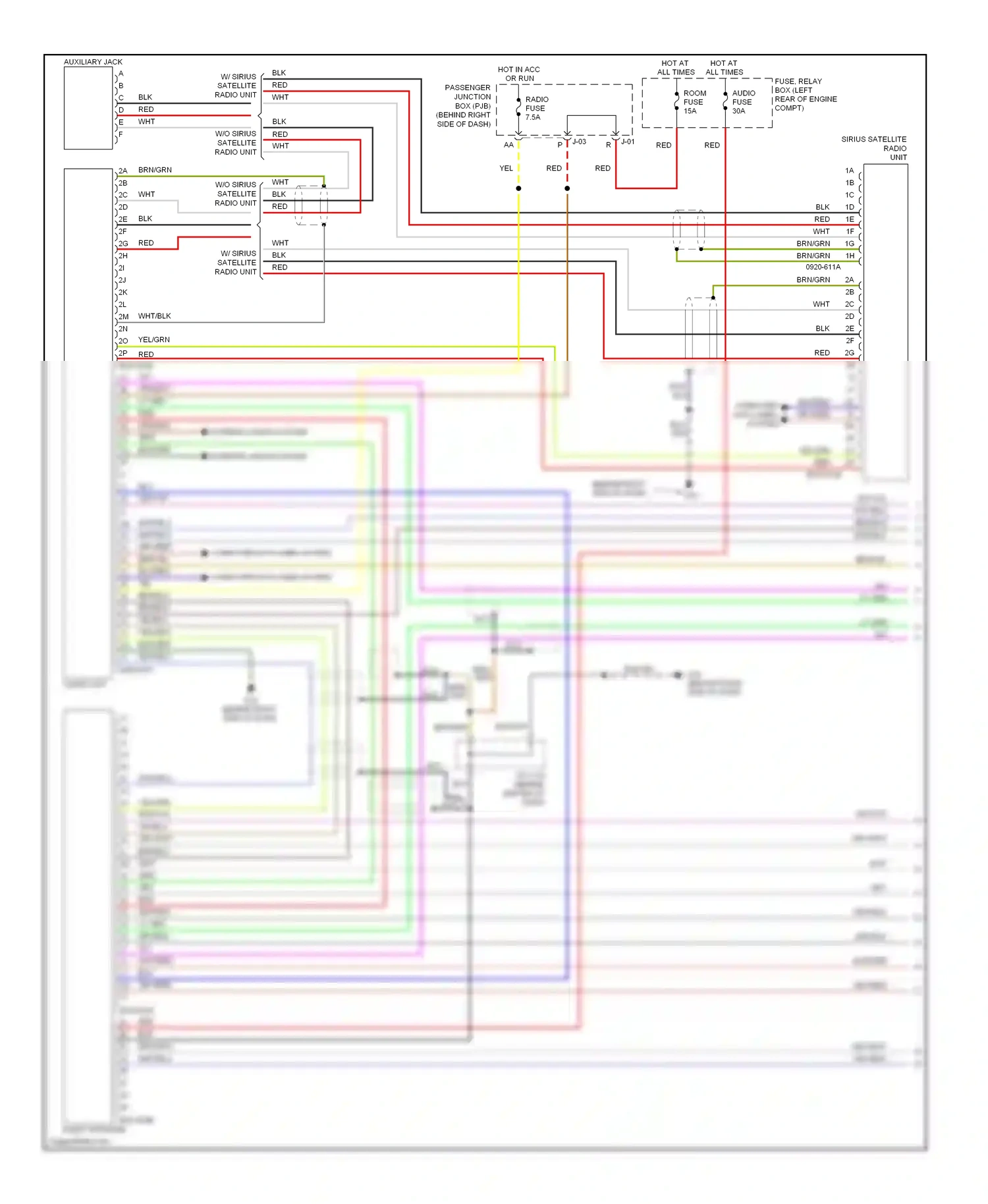 Wiring diagram room fuse for Mazda 3 BL (2008-2011) (13 of 15)