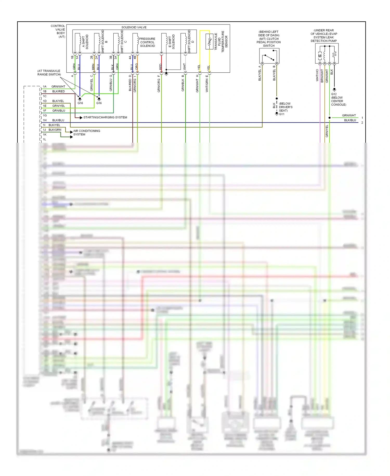 Mazda 3 BL (2008-2011) temperature wiring diagram  (1 of 2)