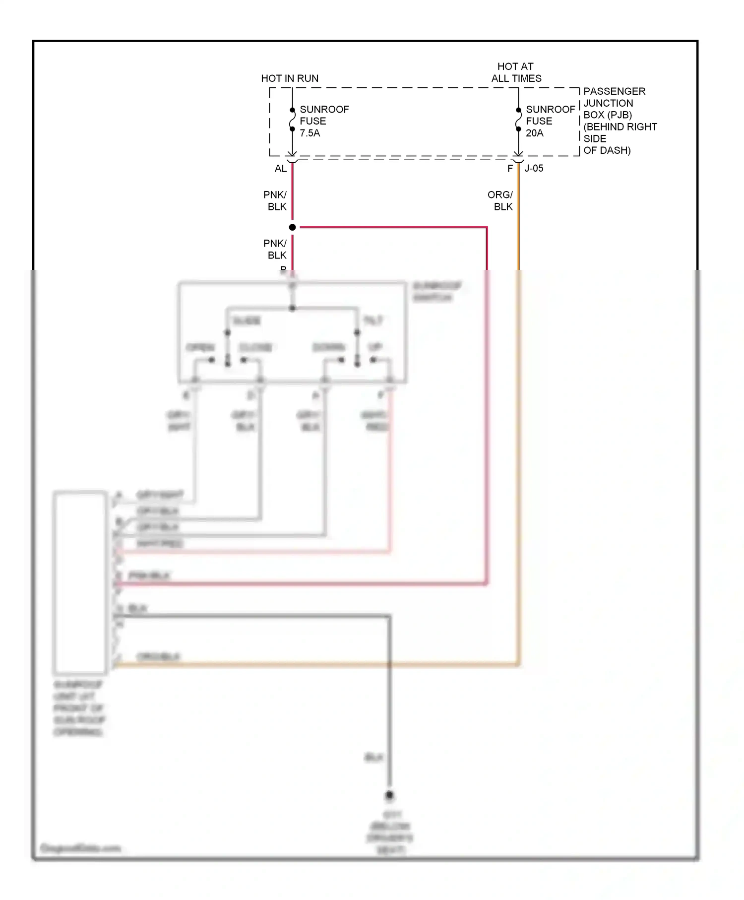 Wiring diagram wht for Mazda 3 BL (2008-2011) (43 of 58)
