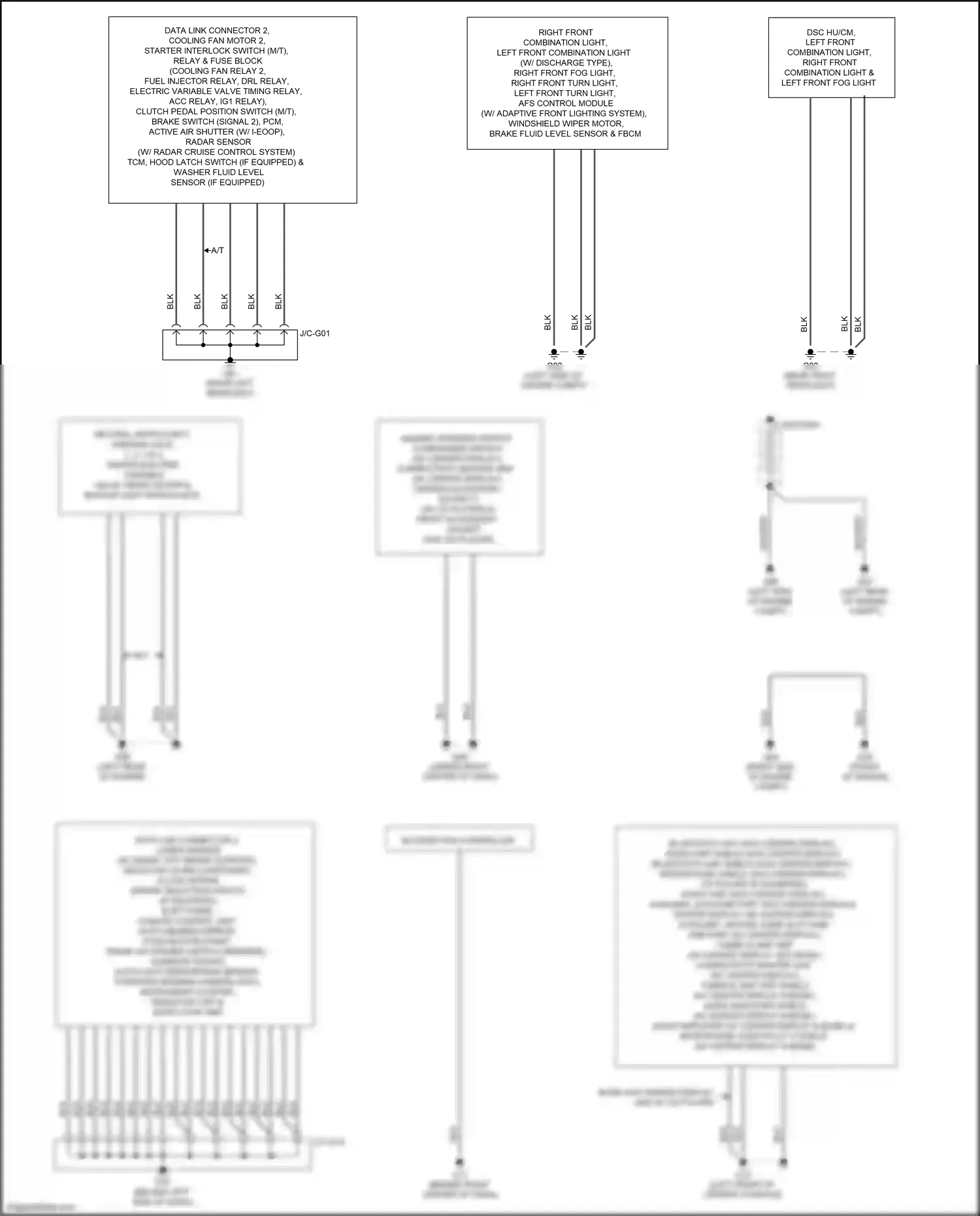 Wiring diagram blk for Mazda 3 BM facelift (2016-2019) (5 of 93)