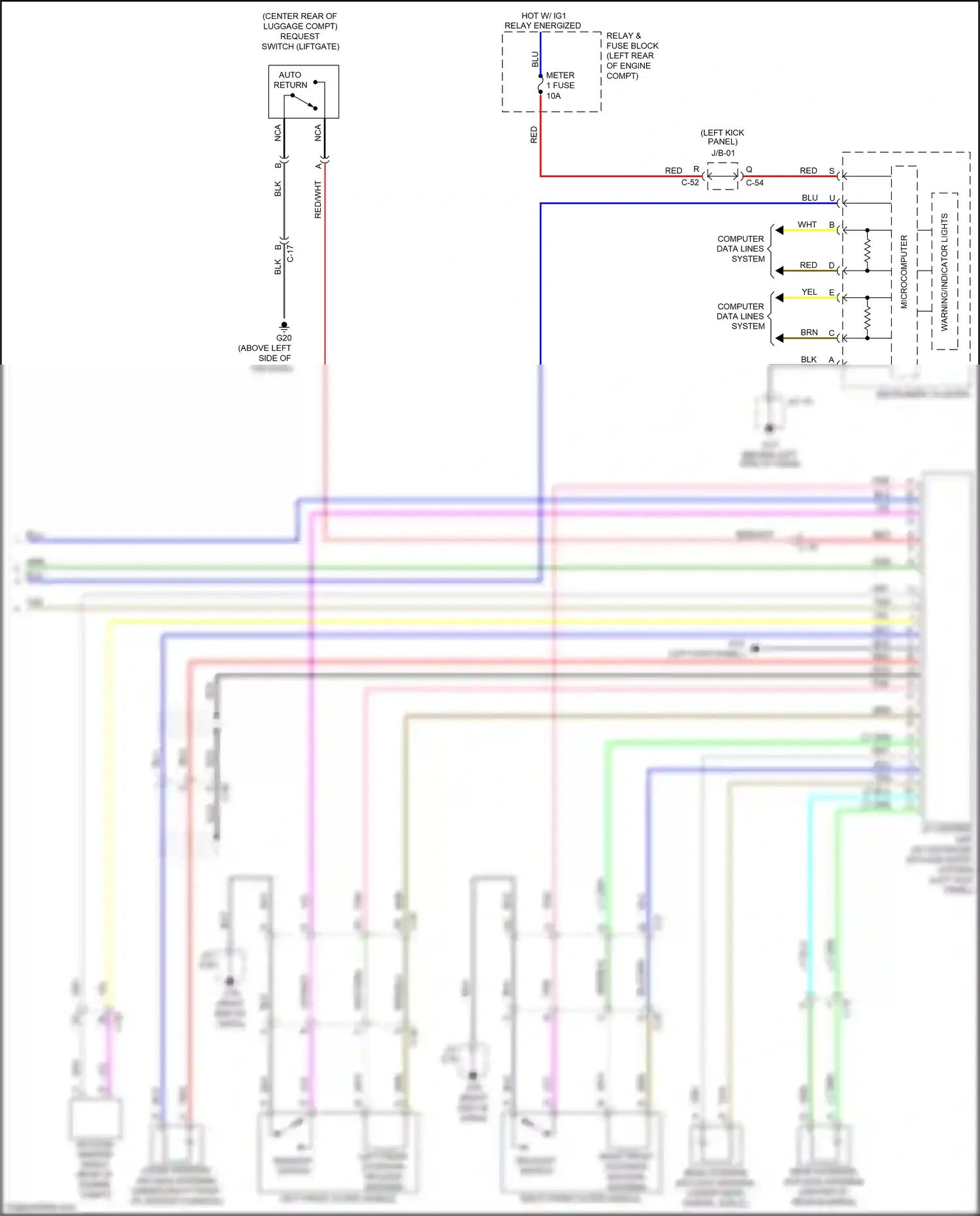 Wiring diagram blk for Mazda 3 BM facelift (2016-2019) (74 of 93)