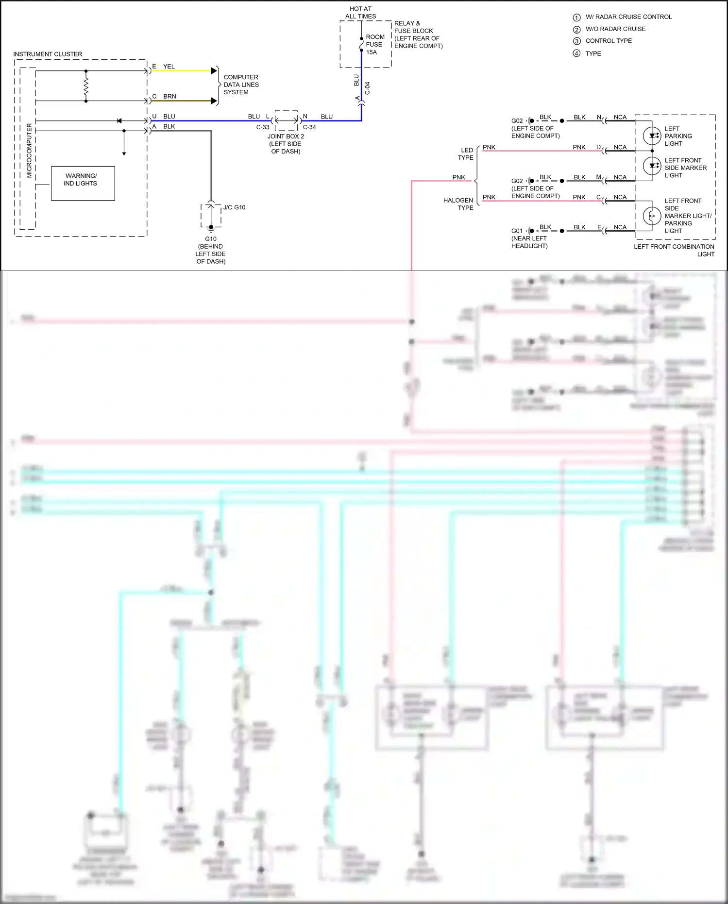 Wiring diagram blu for Mazda 3 BM facelift (2016-2019) (78 of 88)