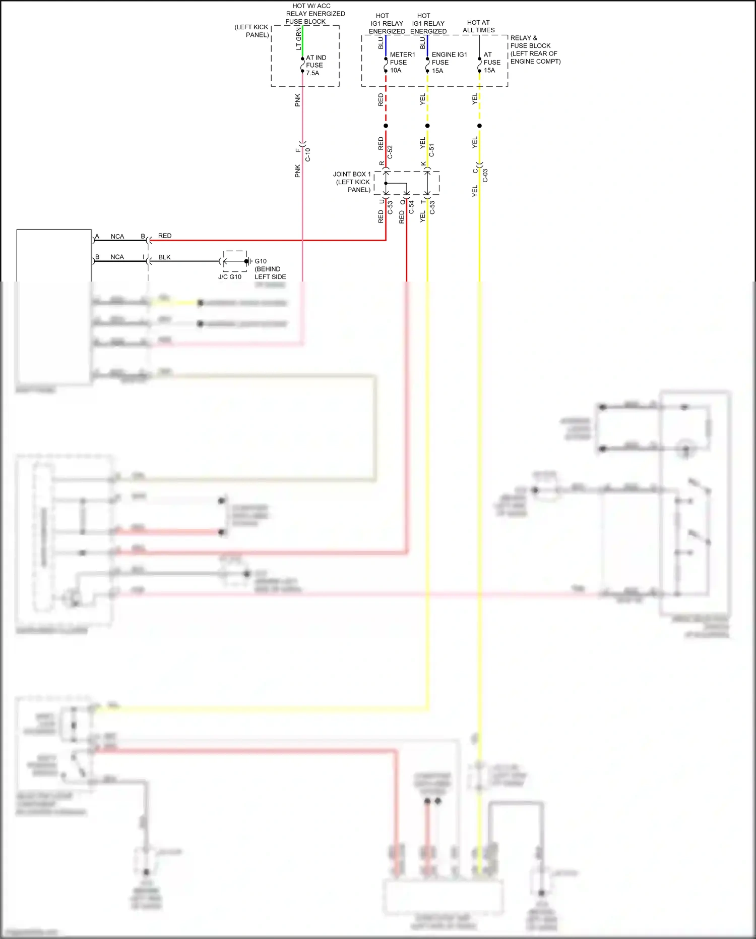 Wiring diagram c-03 for Mazda 3 BM facelift (2016-2019) (9 of 21)
