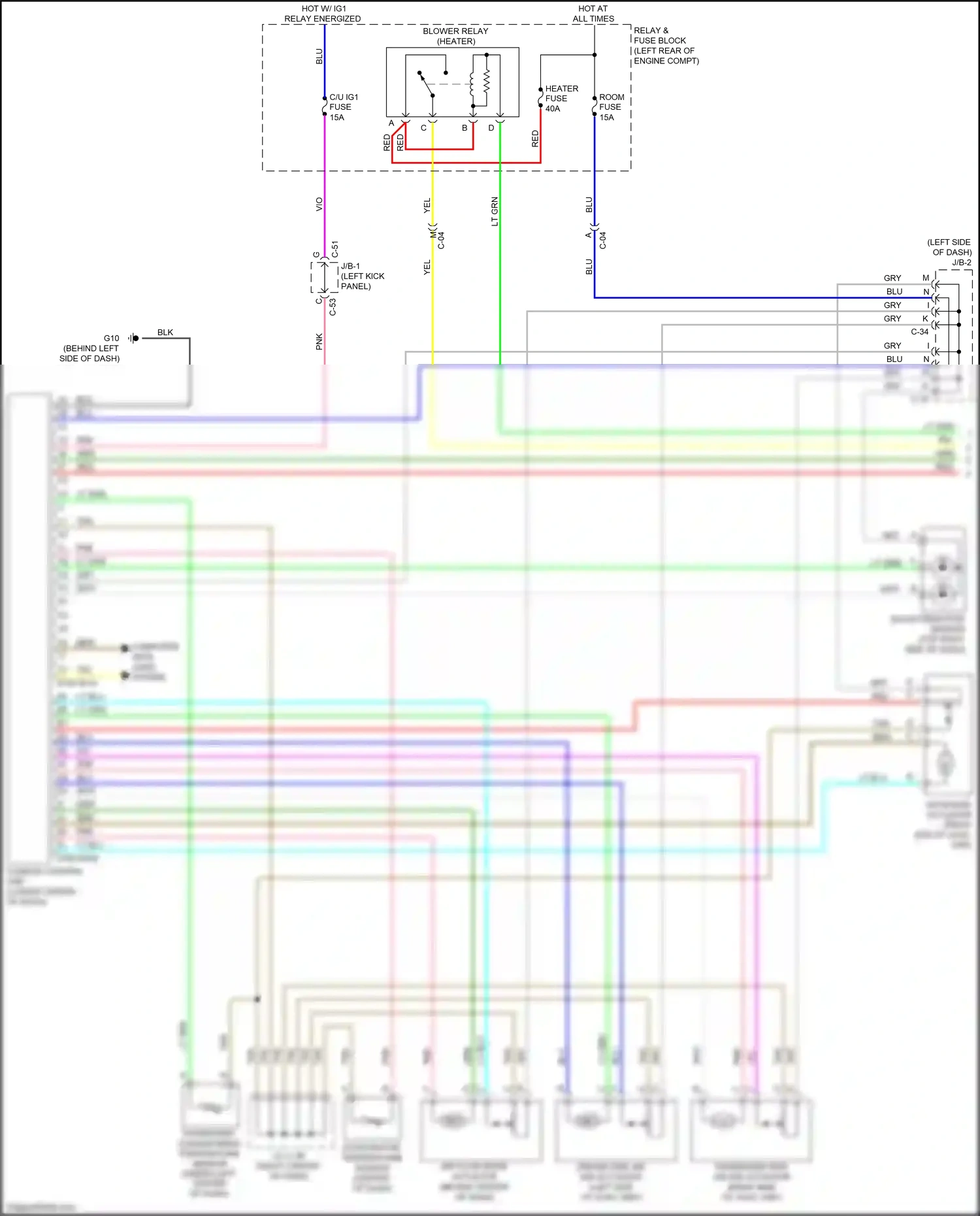 Wiring diagram c-34 for Mazda 3 BM facelift (2016-2019) (2 of 8)