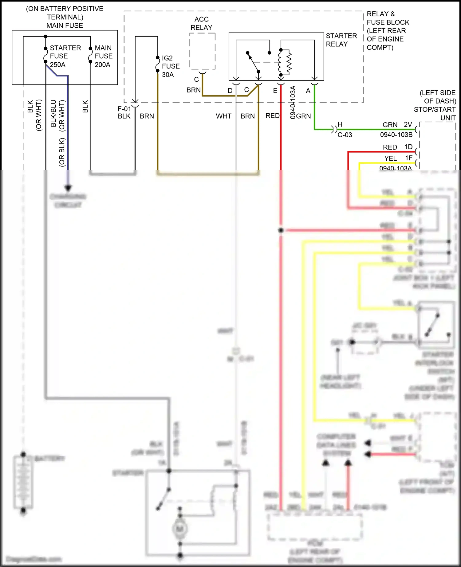 Wiring diagram c-52 for Mazda 3 BM facelift (2016-2019) (29 of 39)