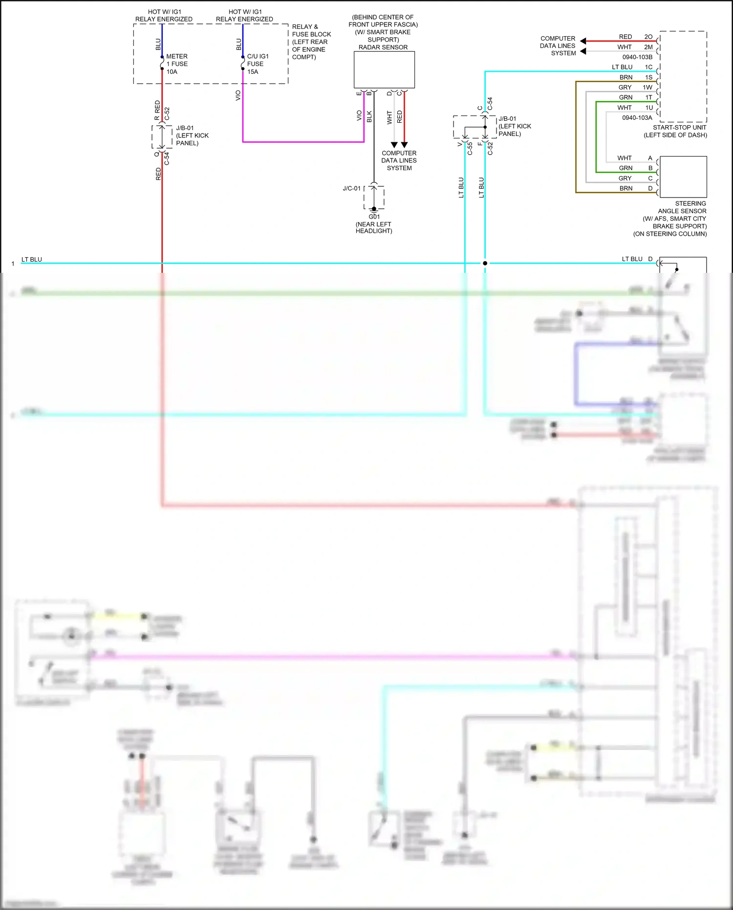 Wiring diagram c-55 for Mazda 3 BM facelift (2016-2019) (1 of 18)