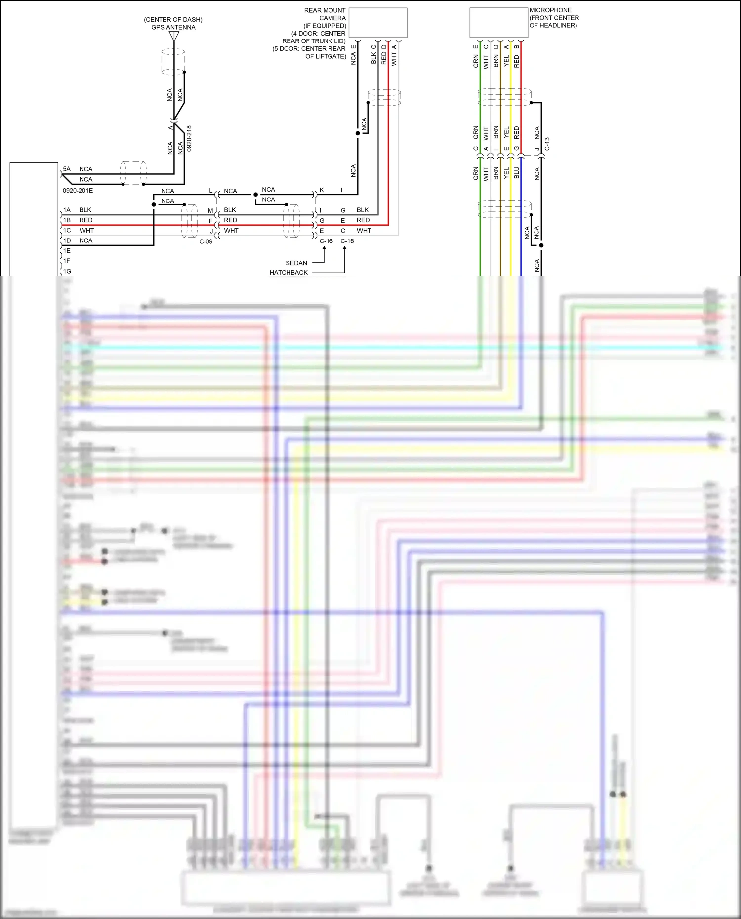 Wiring diagram commander switch for Mazda 3 BM facelift (2016-2019) (2 of 4)