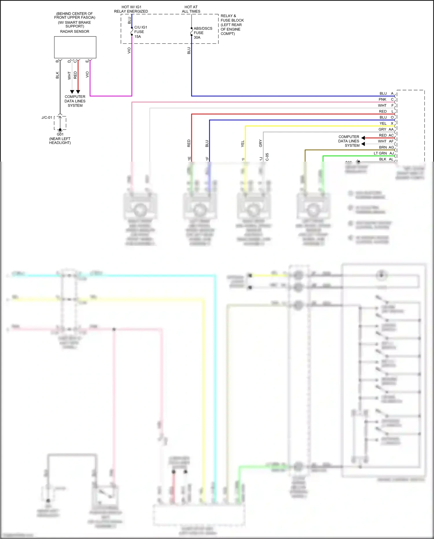 Wiring diagram grn for Mazda 3 BM facelift (2016-2019) (54 of 77)