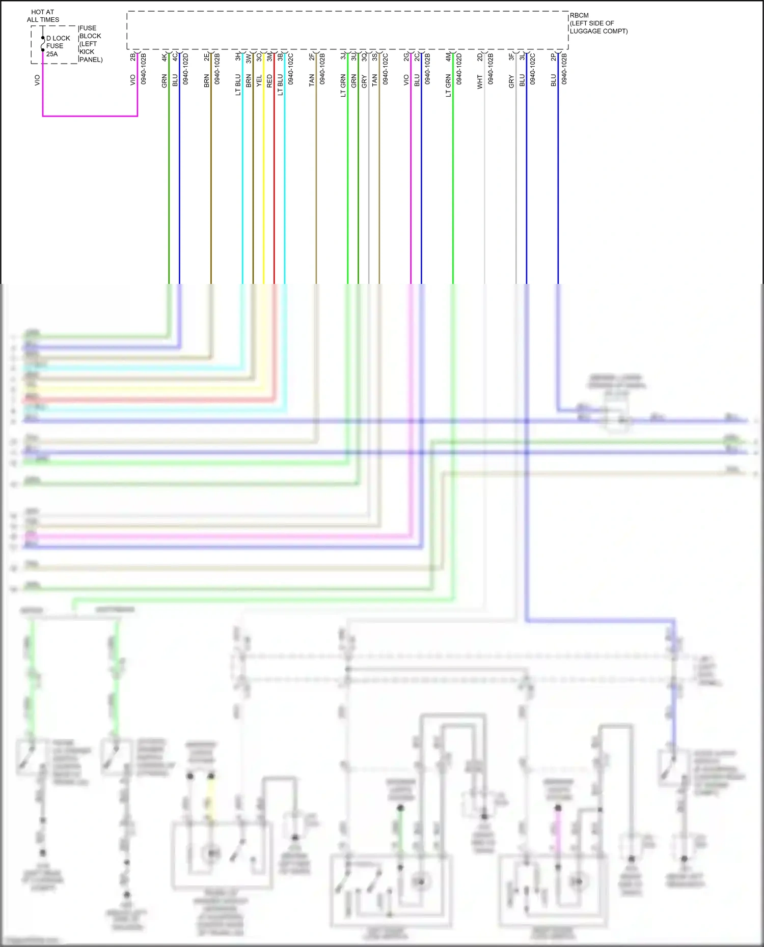 Wiring diagram lt blu for Mazda 3 BM facelift (2016-2019) (36 of 67)