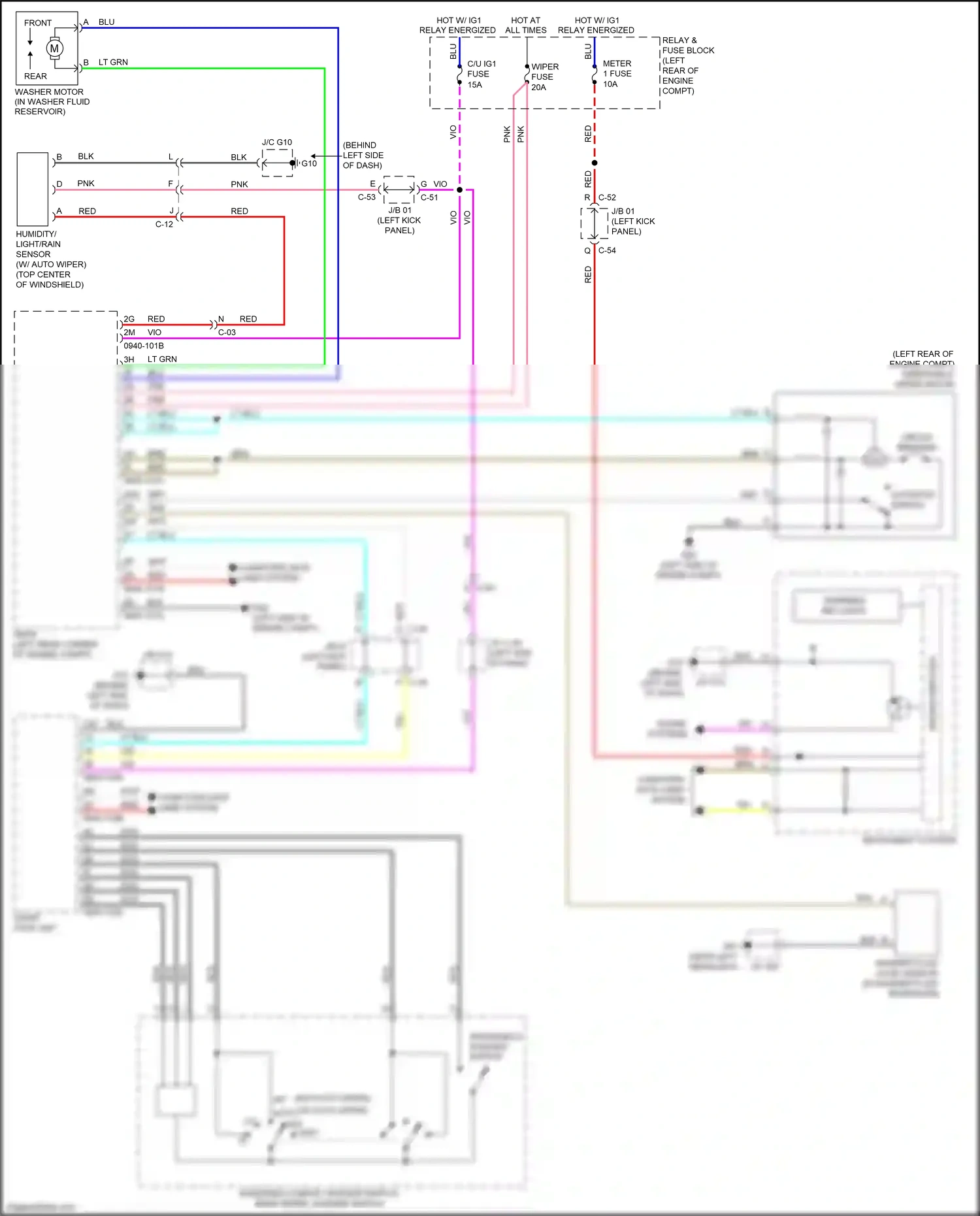 Wiring diagram meter 1 fuse for Mazda 3 BM facelift (2016-2019) (16 of 22)